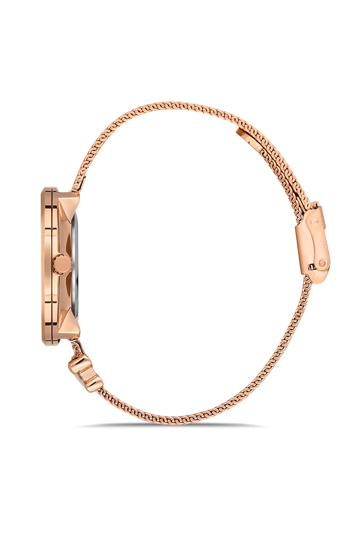 DAVID GUNER ROSE KAPLAMALI BEYAZ KADRANLI KADIN KOL SAATİ DG-8275LC-C1