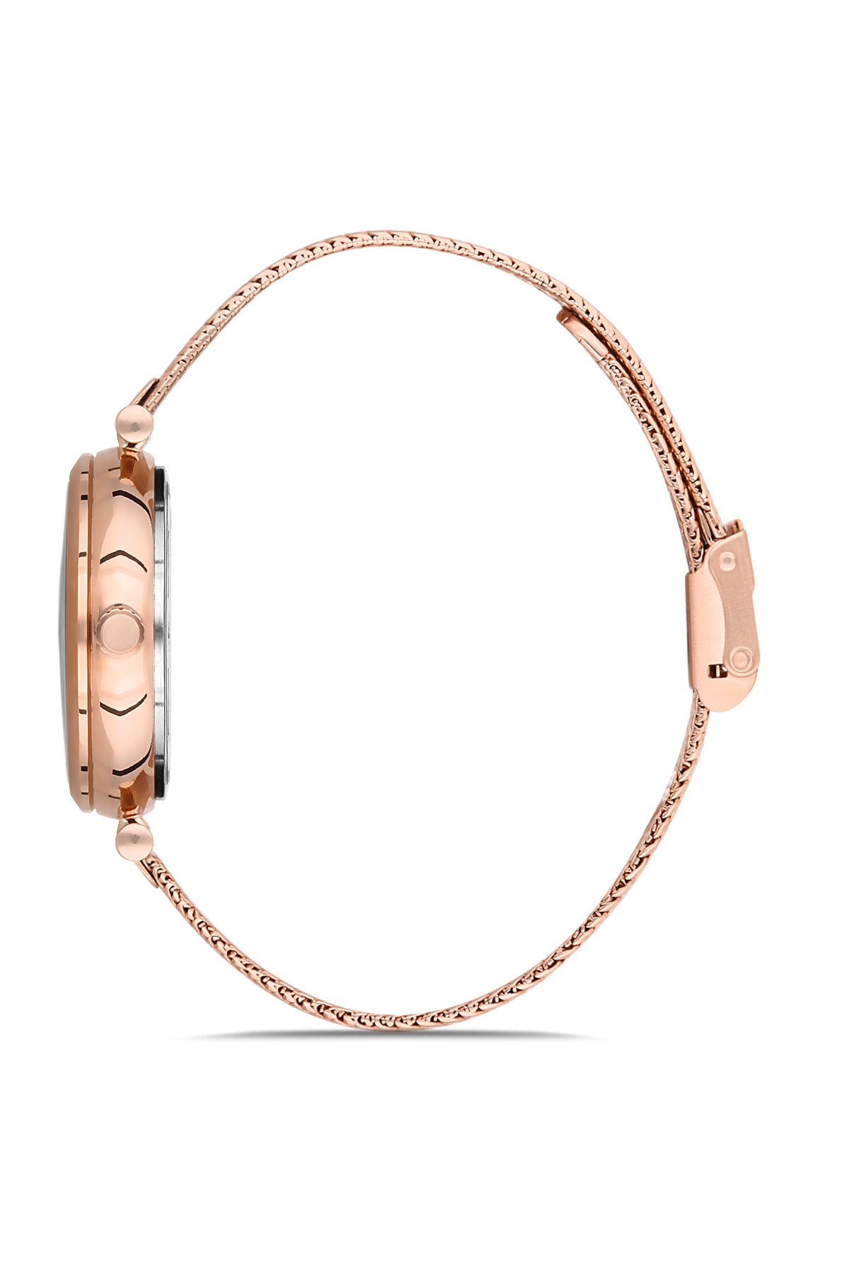 DAVID GUNER ROSE KAPLAMALI BEYAZ KADRANLI KADIN KOL SAATİ DG-8291LC-C1