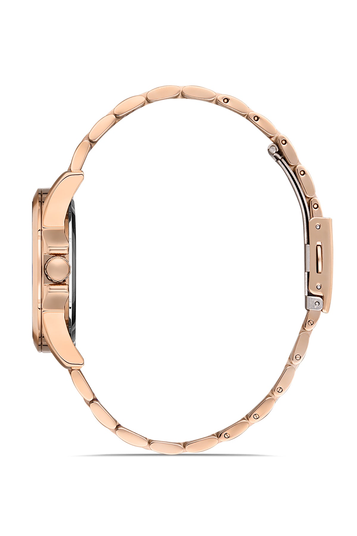 DAVID GUNER ROSE KAPLAMALI BEYAZ KADRANLI KADIN KOL SAATİ DG-8308LA-C1