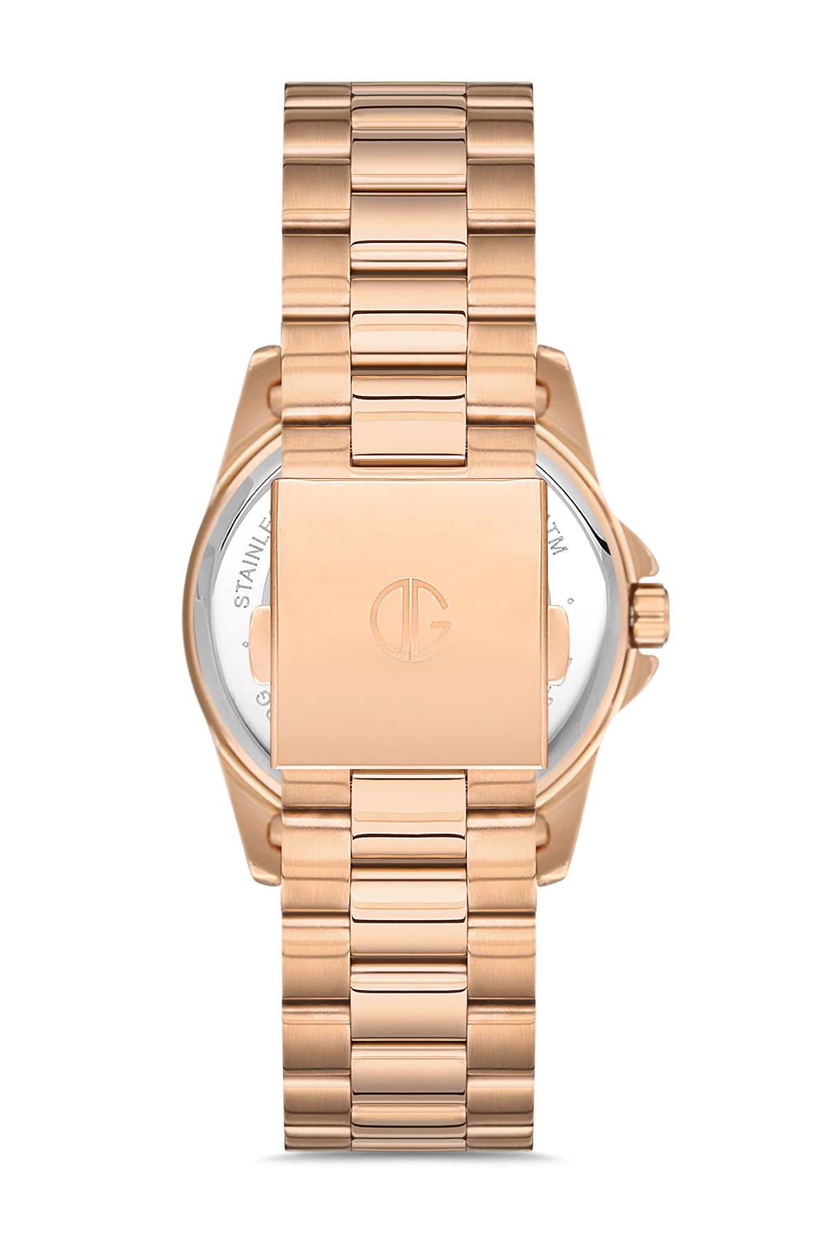 DAVID GUNER ROSE KAPLAMALI BEYAZ KADRANLI KADIN KOL SAATİ DG-8308LA-C1