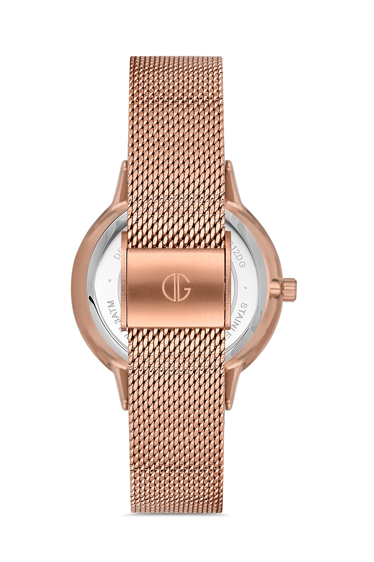 DAVID GUNER ROSE KAPLAMALI BEYAZ KADRANLI KADIN KOL SAATİ DG-8310LC-C1