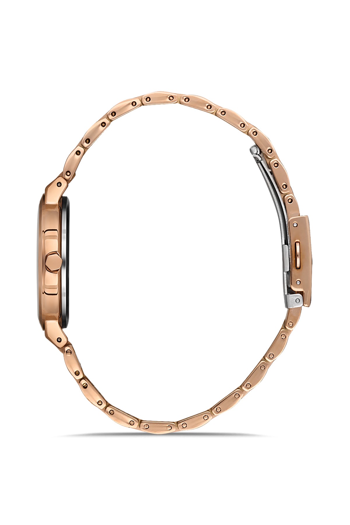 DAVID GUNER ROSE KAPLAMALI BEYAZ KADRANLI KADIN KOL SAATİ DG-8324LA-C1