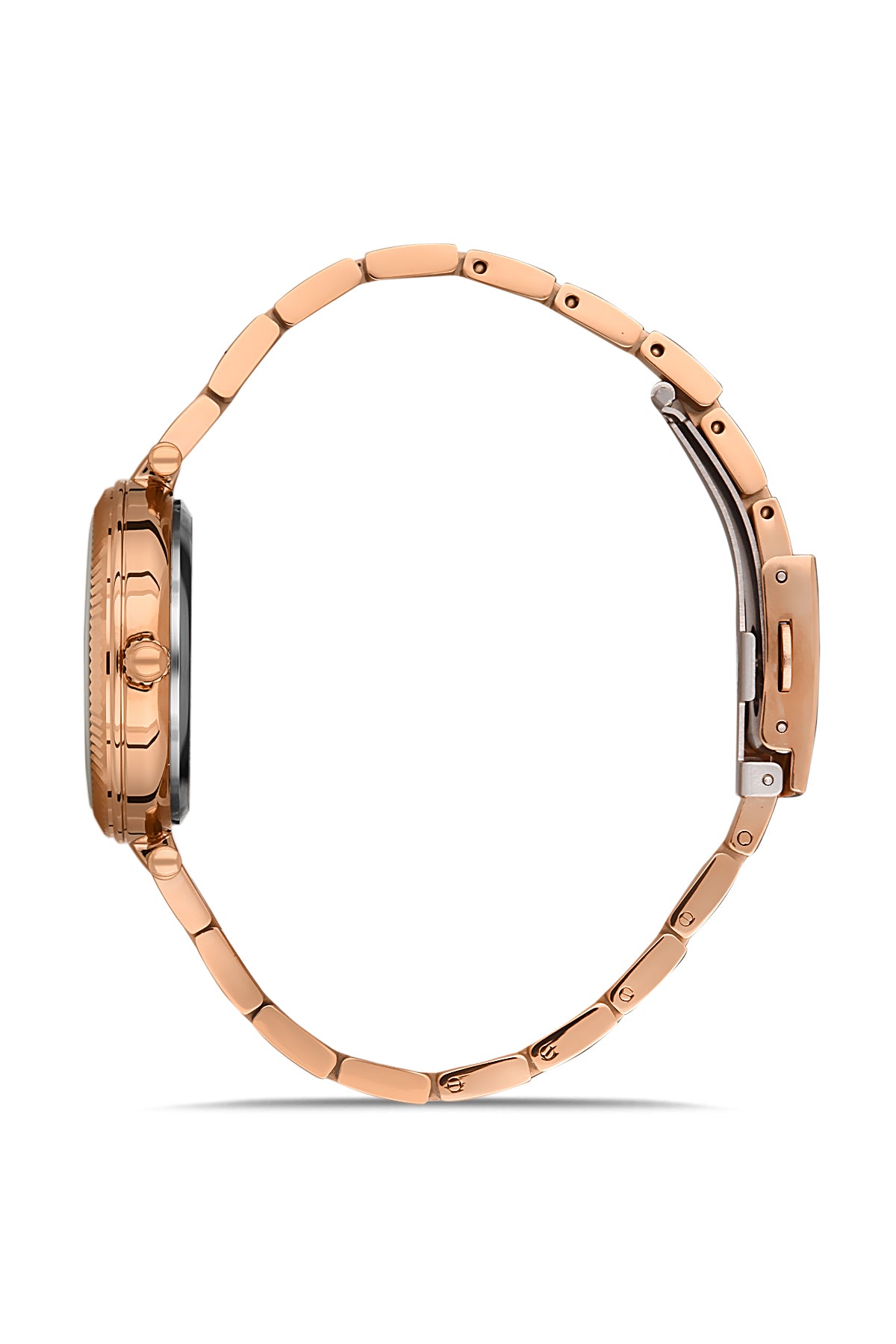 DAVID GUNER ROSE KAPLAMALI BEYAZ KADRANLI KADIN KOL SAATİ DG-8366LA-C1