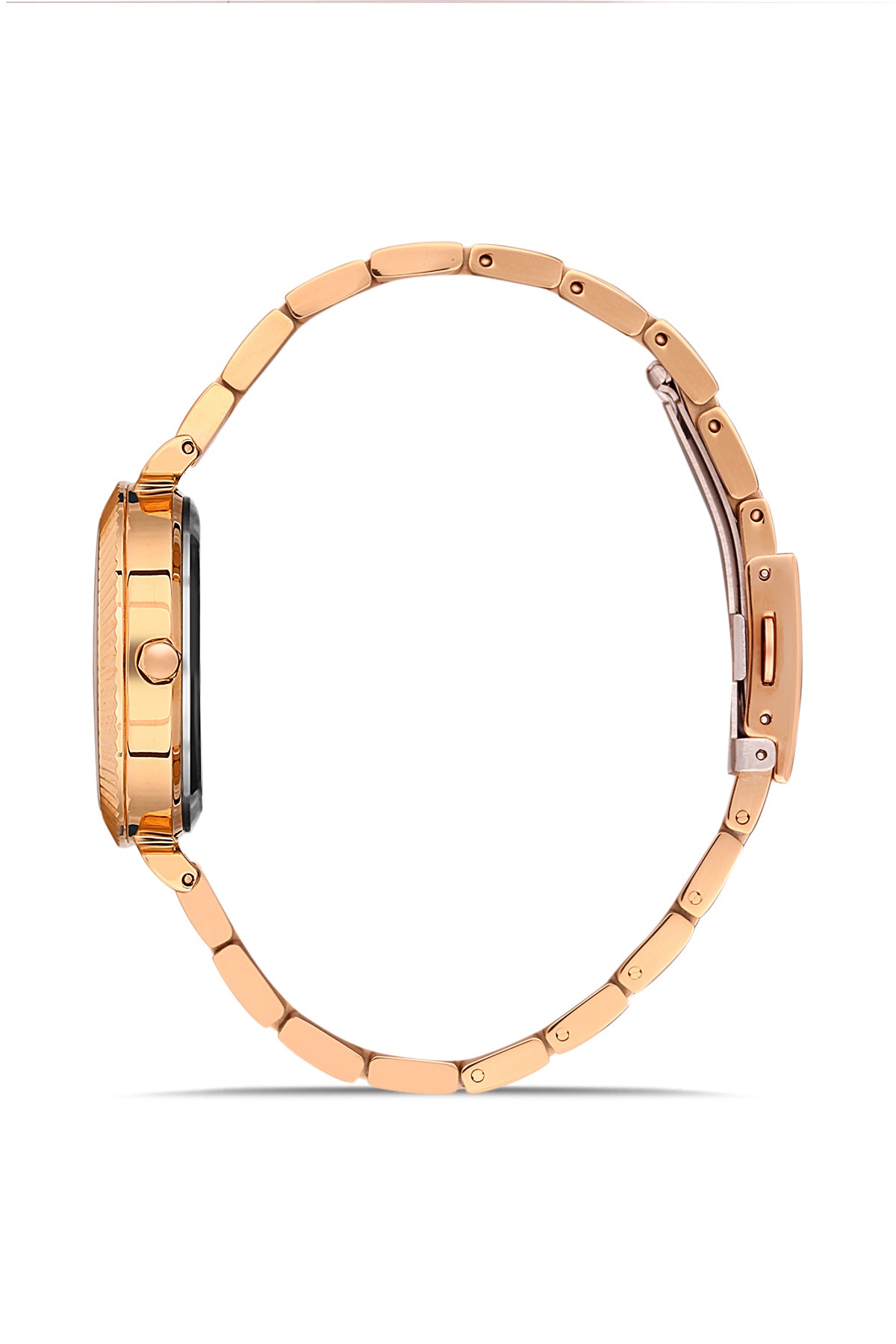 DAVID GUNER ROSE KAPLAMALI BEYAZ KADRANLI KADIN KOL SAATİ DG-8412LA-C1