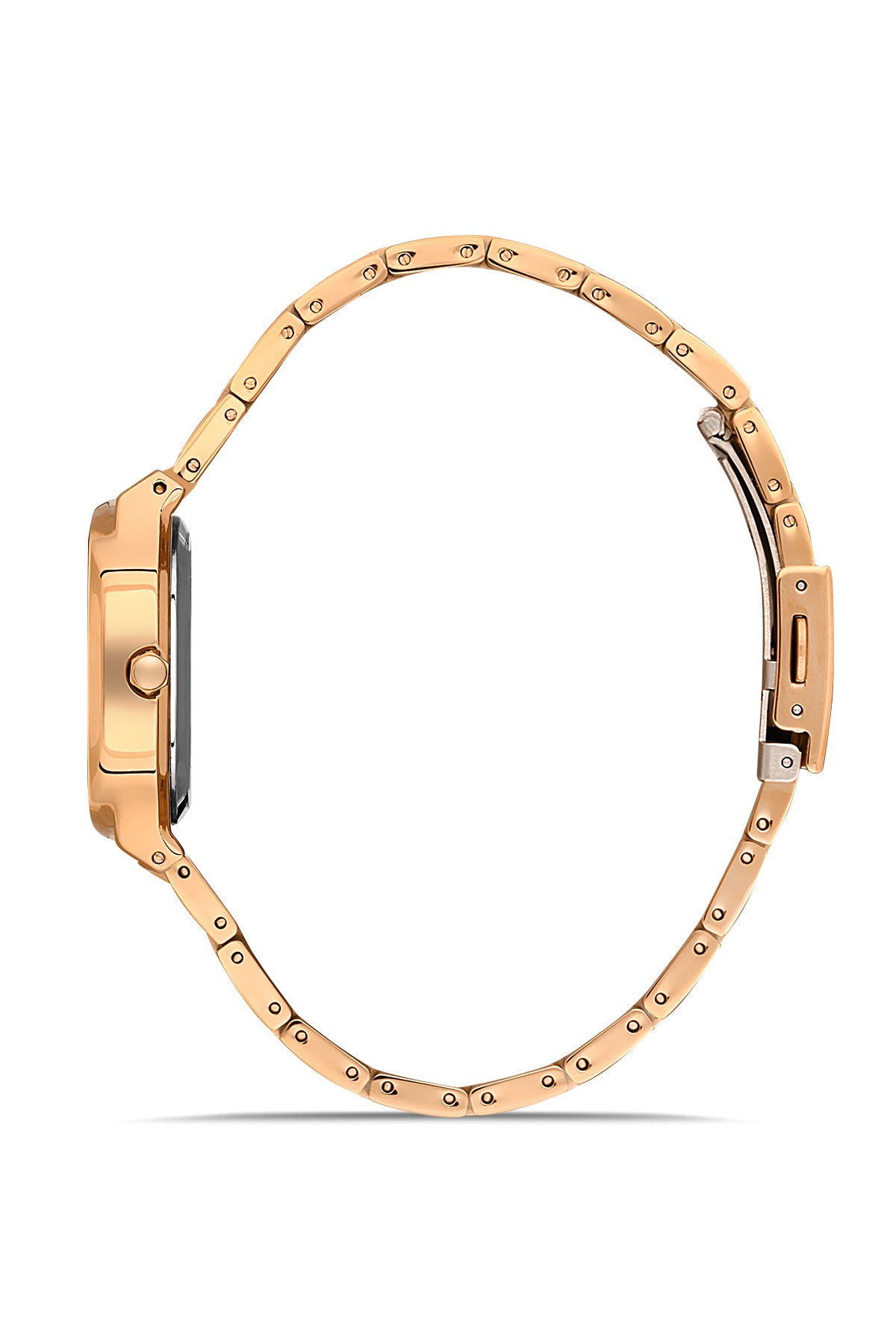 DAVID GUNER ROSE KAPLAMALI BEYAZ KADRANLI KADIN KOL SAATİ DG-8413LA-C1