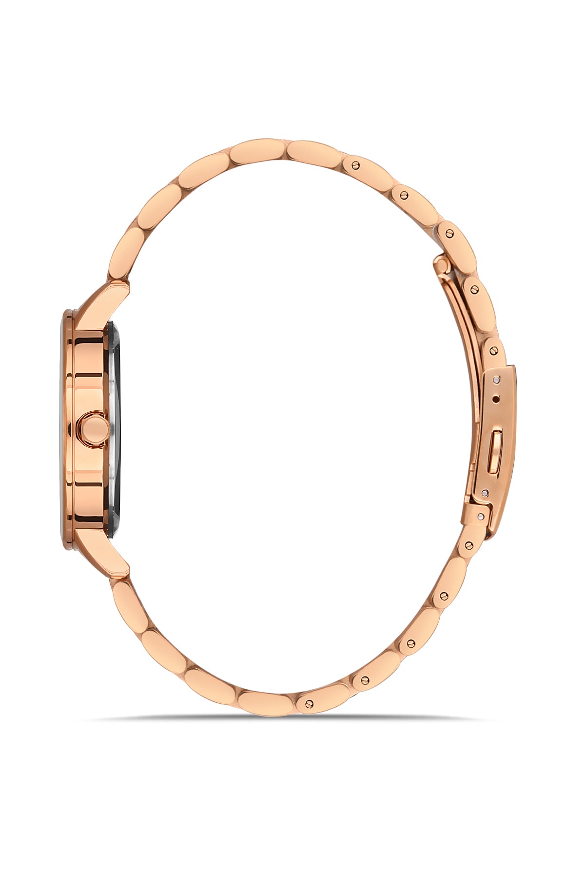 DAVID GUNER Rose Kaplamalı Gümüş Kadranlı Kadın Kol Saati - DG-8096LA-C1