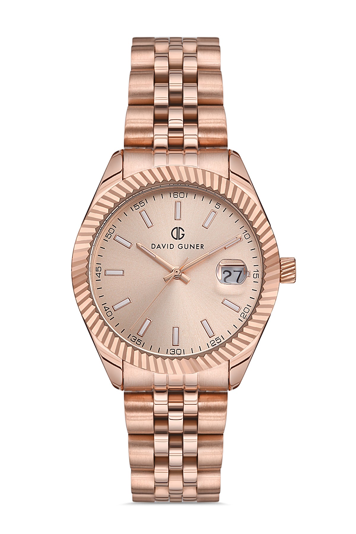 DAVID GUNER ROSE KAPLAMALI ROSE KADRANLI KADIN KOL SAATİ - DG-8058LA-C5