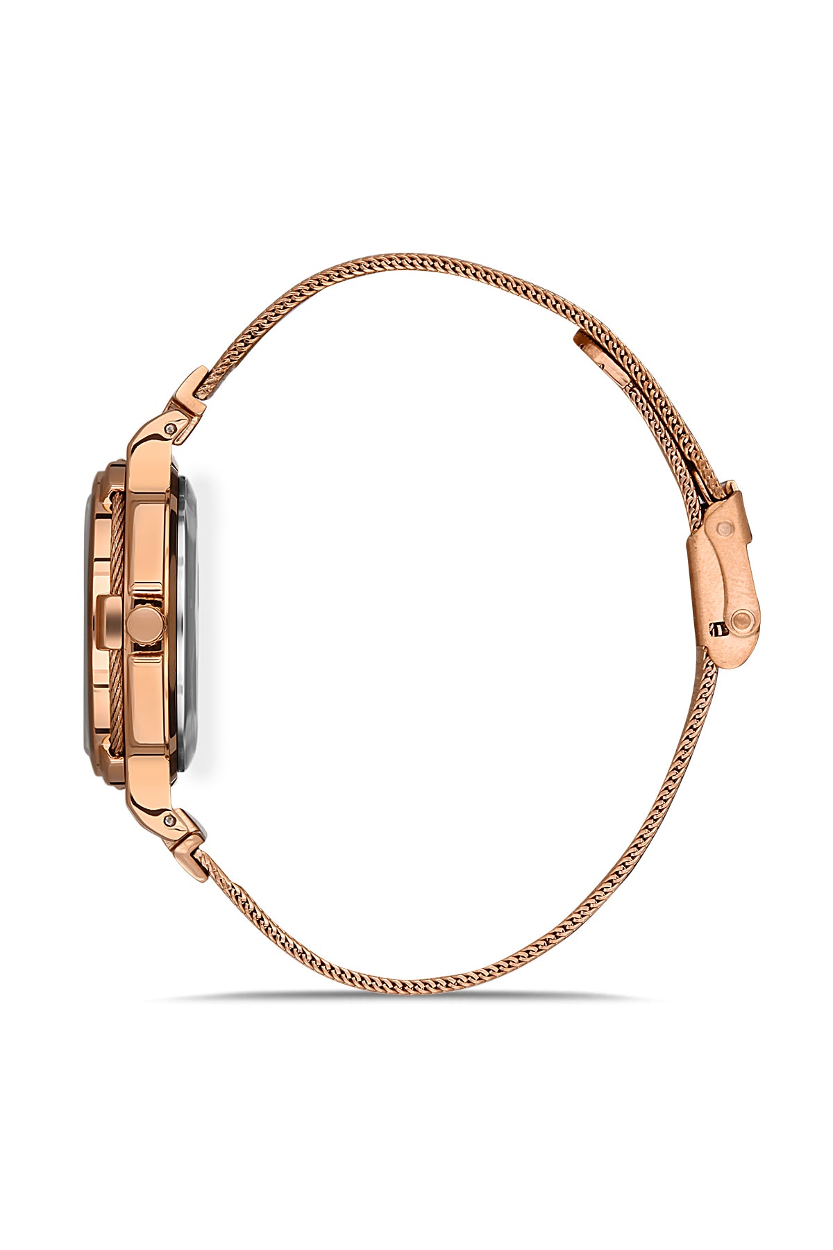 DAVID GUNER ROSE KAPLAMALI ROSE KADRANLI KADIN KOL SAATİ DG-8260LC-C5