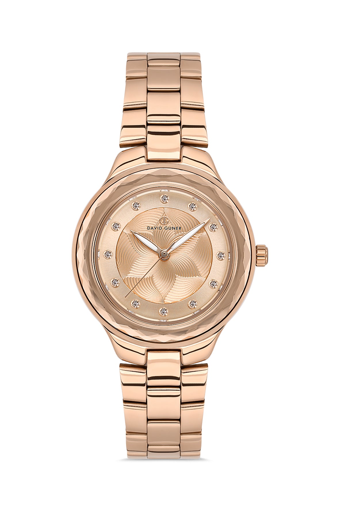 DAVID GUNER ROSE KAPLAMALI ROSE KADRANLI KADIN KOL SAATİ - DG-8728LA-C5