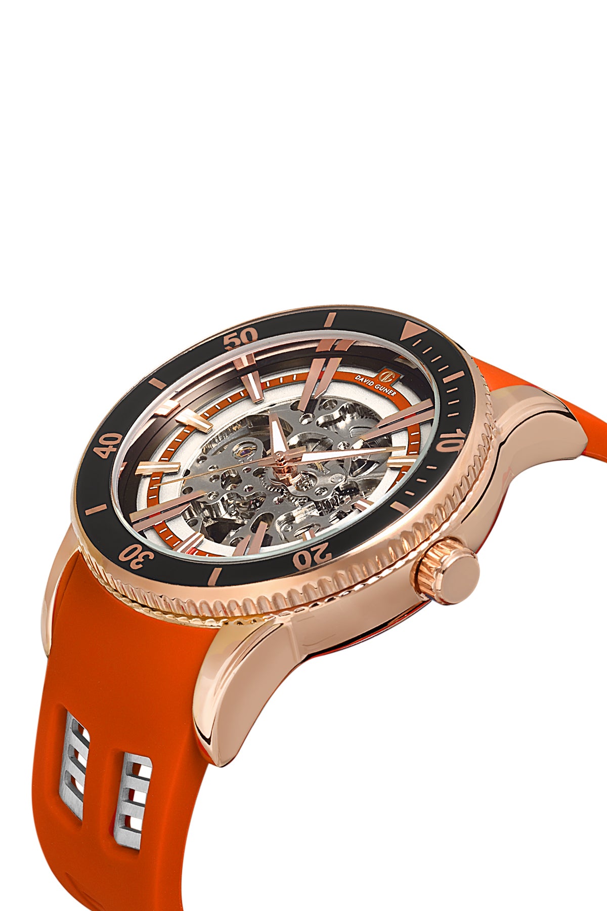 DAVID GUNER ROSE KAPLAMALI SİYAH KADRANLI ERKEK KOL SAATİ - DG-8619GD-ZV1