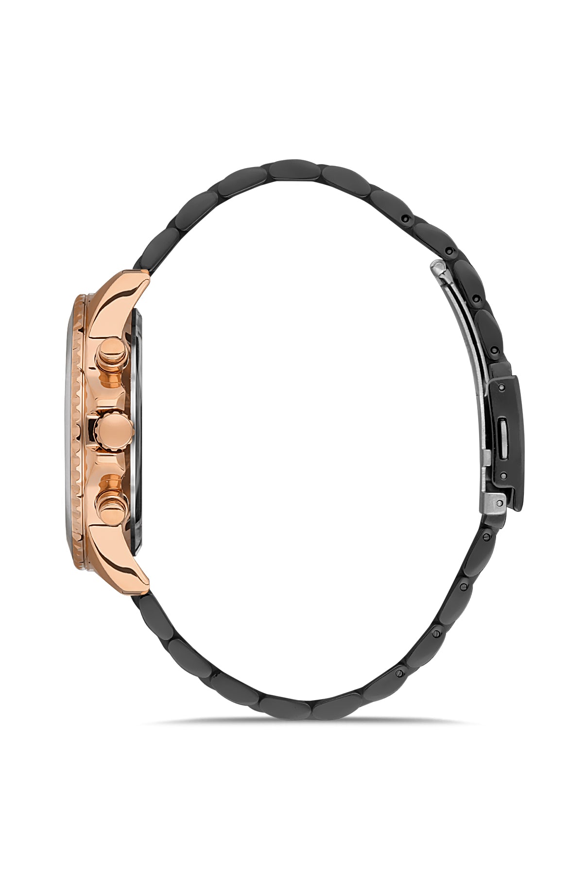 DAVID GUNER Rose Black Coated Men's Watch