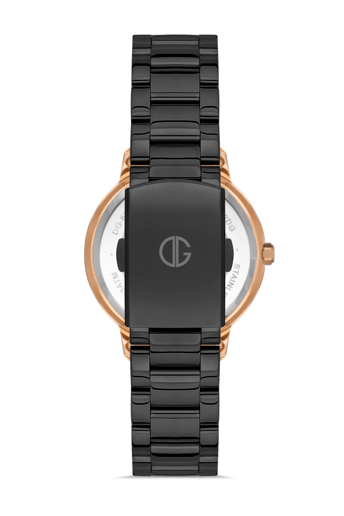 DAVID GUNER Rose Black Coated Women's Watch
