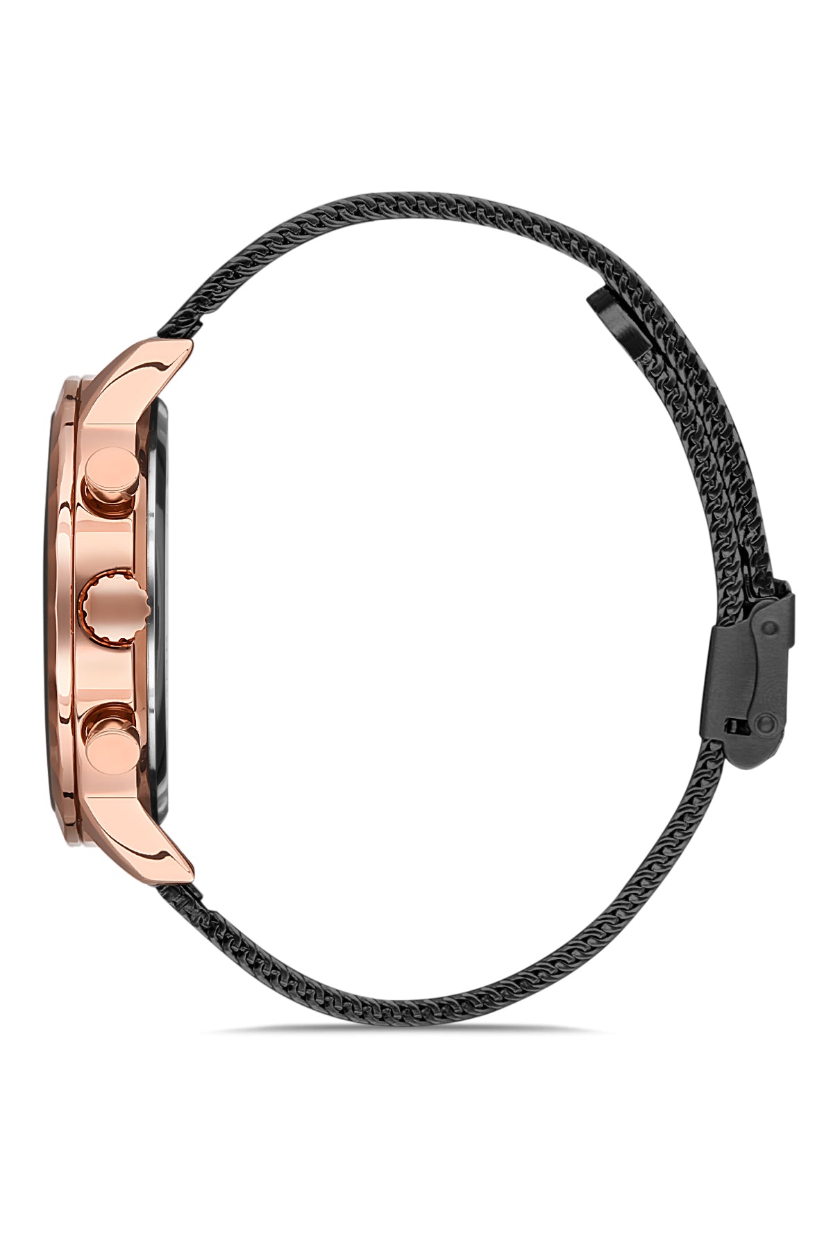 DAVID GUNER ROSE SİYAH KAPLAMALI SİYAH KADRANLI ERKEK KOL SAATİ - DG-8022GC-R2