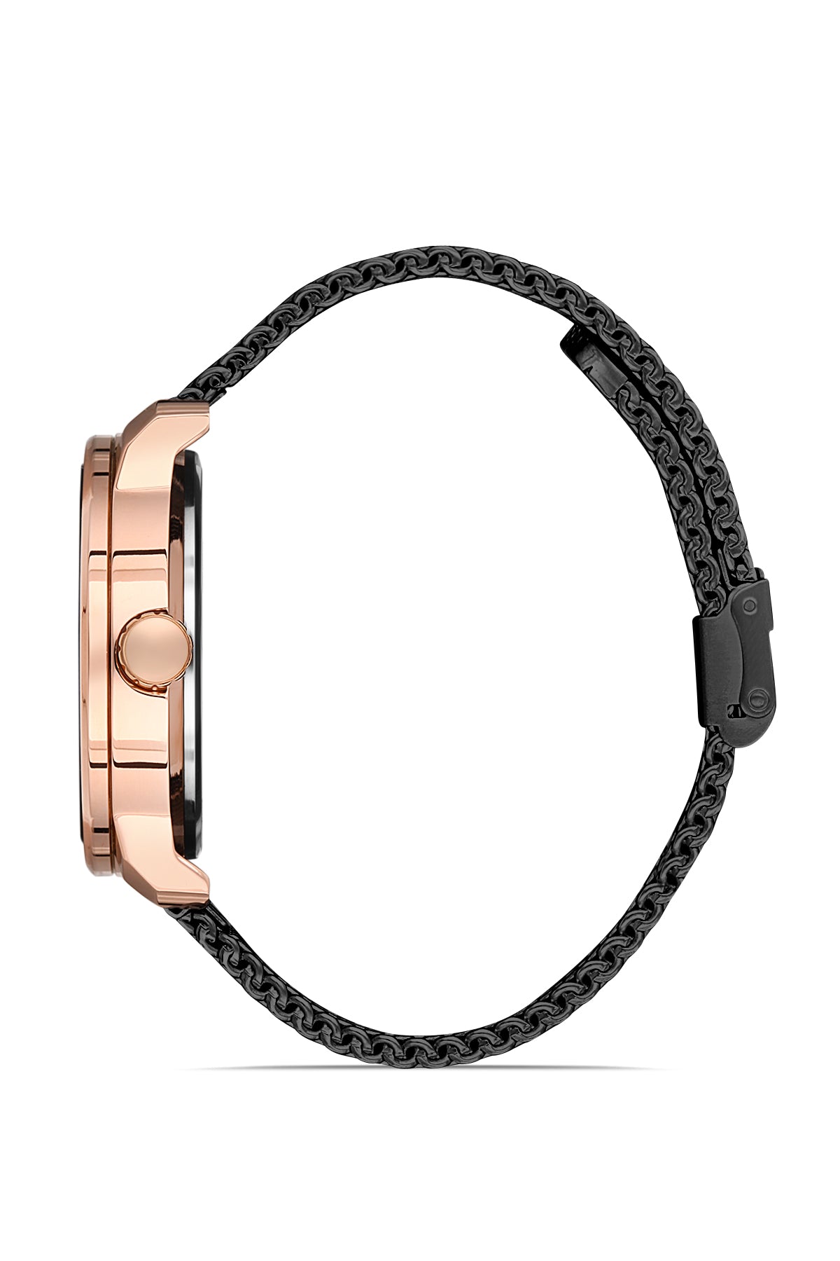 DAVID GUNER ROSE SİYAH KAPLAMALI SİYAH KADRANLI ERKEK KOL SAATİ - DG-8305GC-R2