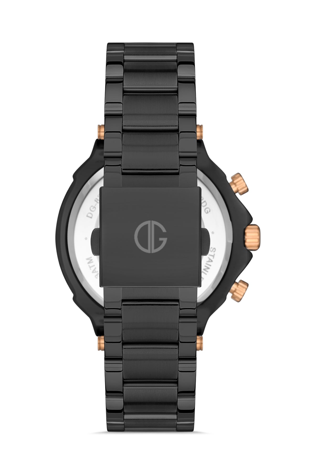 DAVID GUNER Rose Siyah Kaplama Kırmızı Kadran Erkek Kol Saati - DG-8088GA-R2