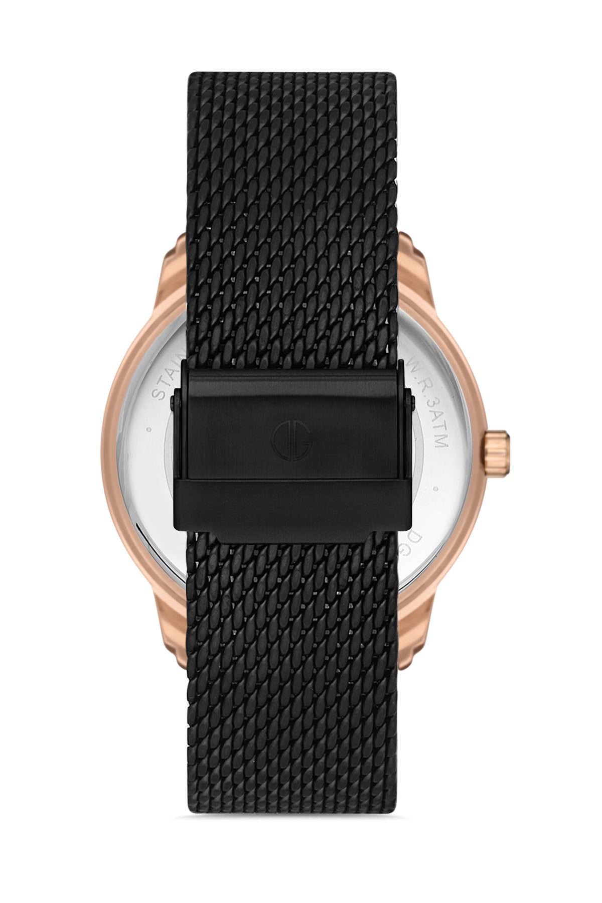 DAVID GUNER ROSE SİYAH KAPLAMALI SİYAH KADRANLI ERKEK KOL SAATİ DG-8212GC-R2