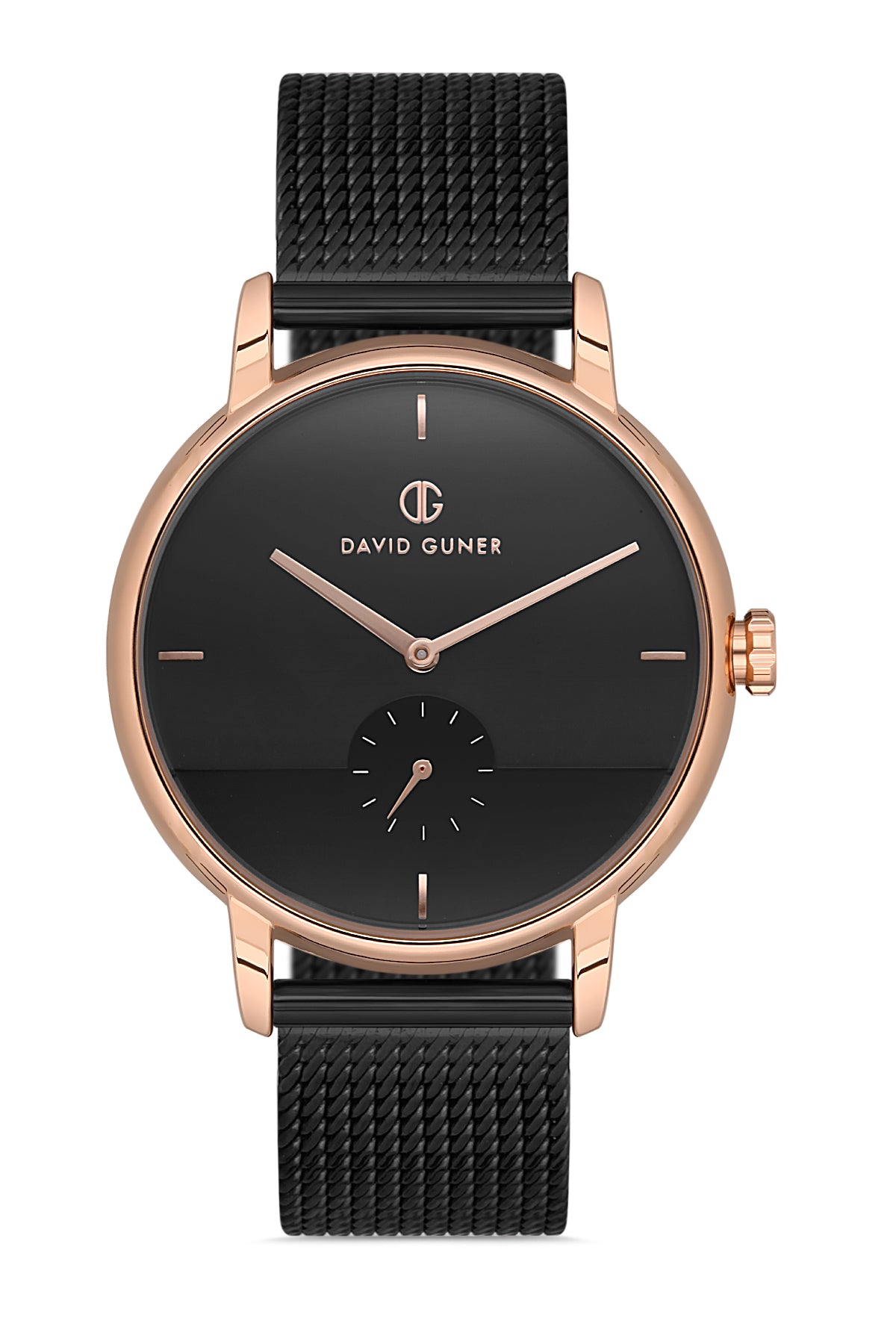 DAVID GUNER ROSE SİYAH KAPLAMALI SİYAH KADRANLI ERKEK KOL SAATİ - DG-8269GC-R2