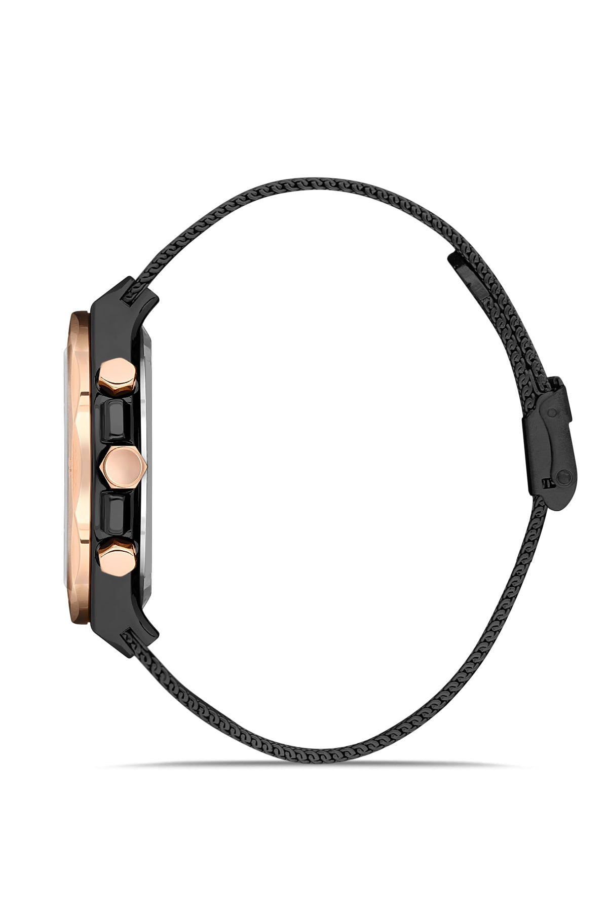 DAVID GUNER ROSE SİYAH KAPLAMALI SİYAH KADRANLI ERKEK KOL SAATİ DG-8286GC-R2