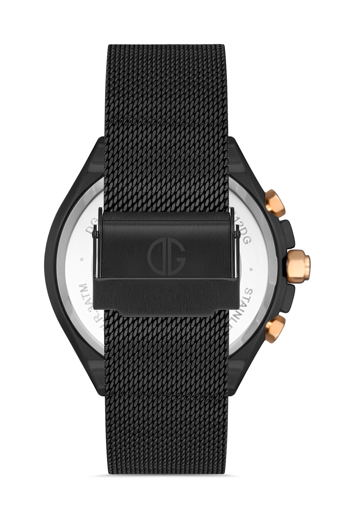 DAVID GUNER ROSE SİYAH KAPLAMALI SİYAH KADRANLI ERKEK KOL SAATİ DG-8286GC-R2