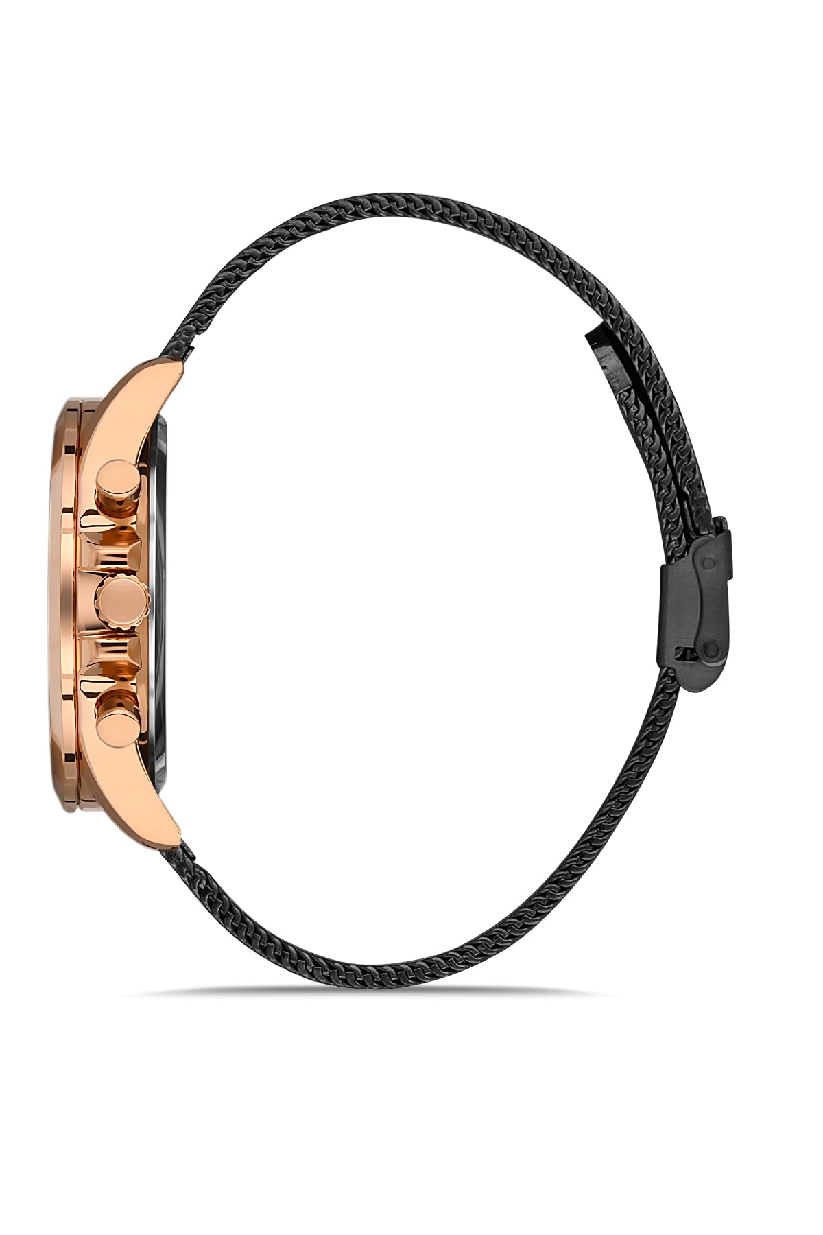 DAVID GUNER ROSE SİYAH KAPLAMALI SİYAH KADRANLI ERKEK KOL SAATİ - DG-8323GC-R2