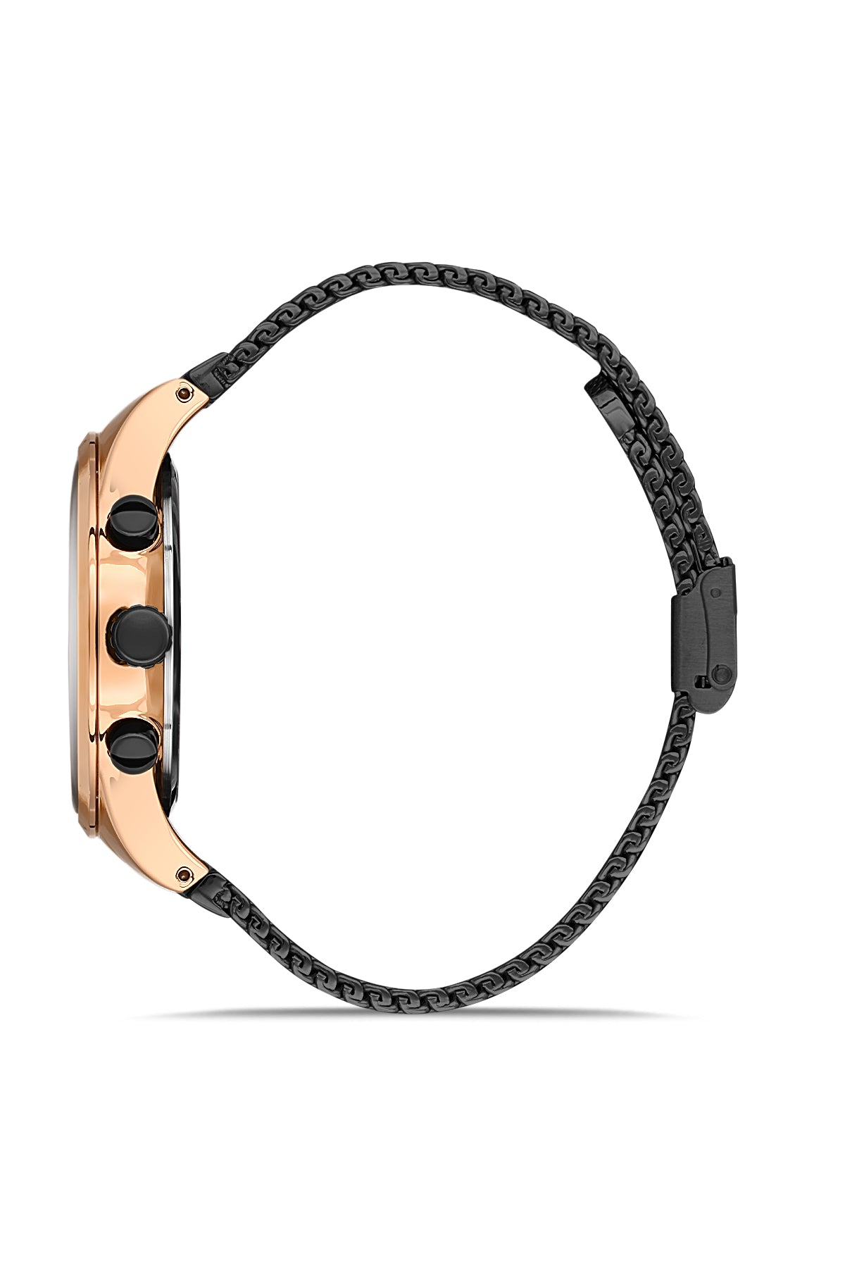 DAVID GUNER ROSE SİYAH KAPLAMALI SİYAH KADRANLI ERKEK KOL SAATİ - DG-8343GC-R2