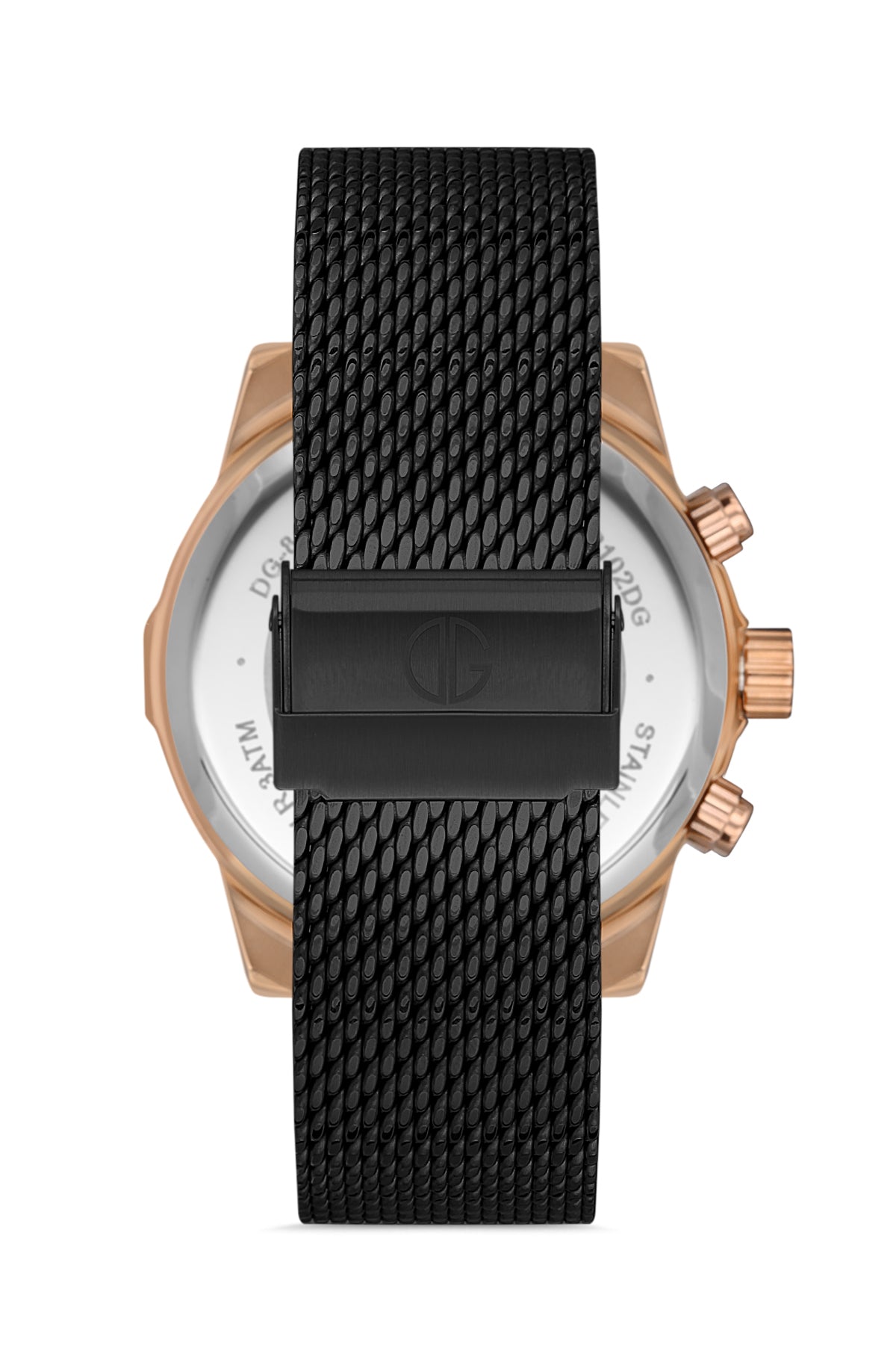 DAVID GUNER ROSE SİYAH KAPLAMALI SİYAH KADRANLI ERKEK KOL SAATİ DG-8358GC-R2