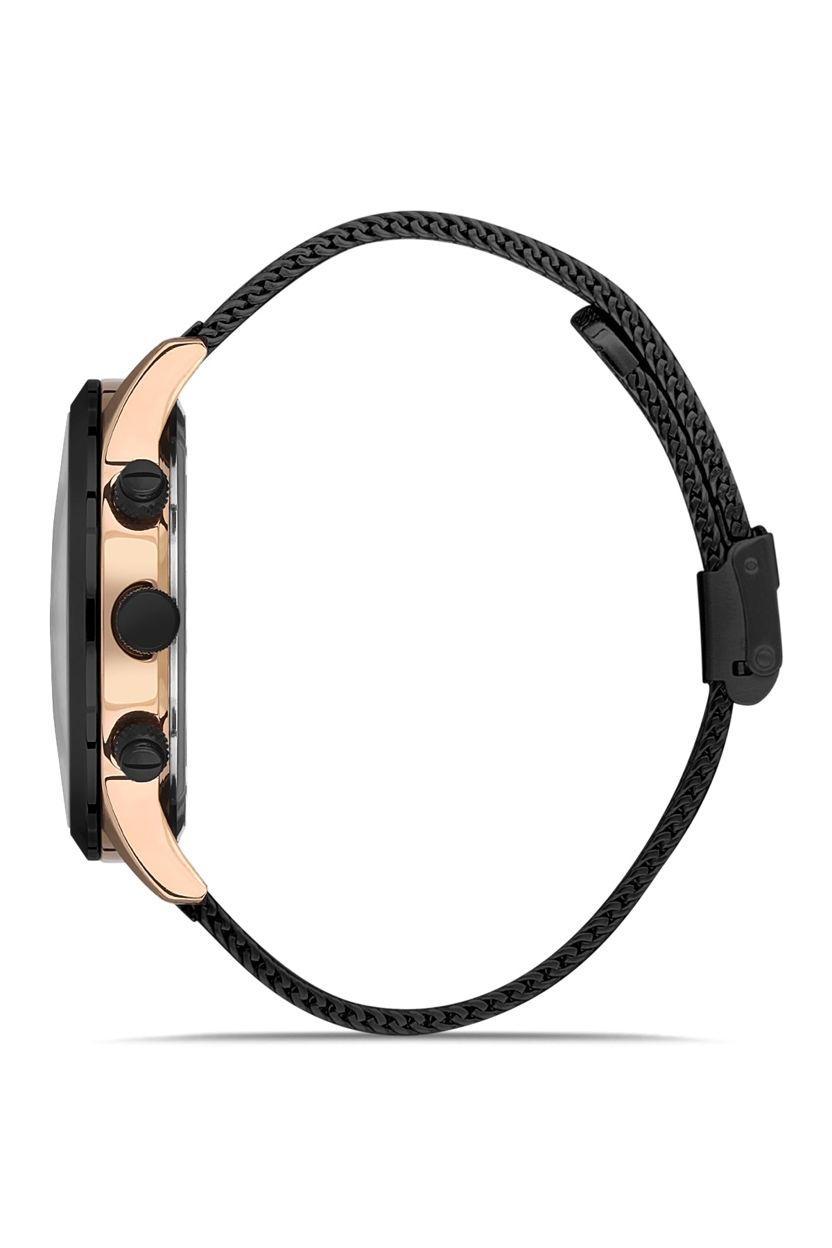 DAVID GUNER ROSE SİYAH KAPLAMALI SİYAH KADRANLI ERKEK KOL SAATİ - DG-8368GC-R2