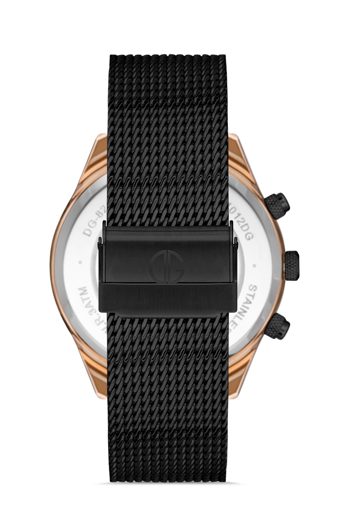 DAVID GUNER ROSE SİYAH KAPLAMALI SİYAH KADRANLI ERKEK KOL SAATİ - DG-8368GC-R2
