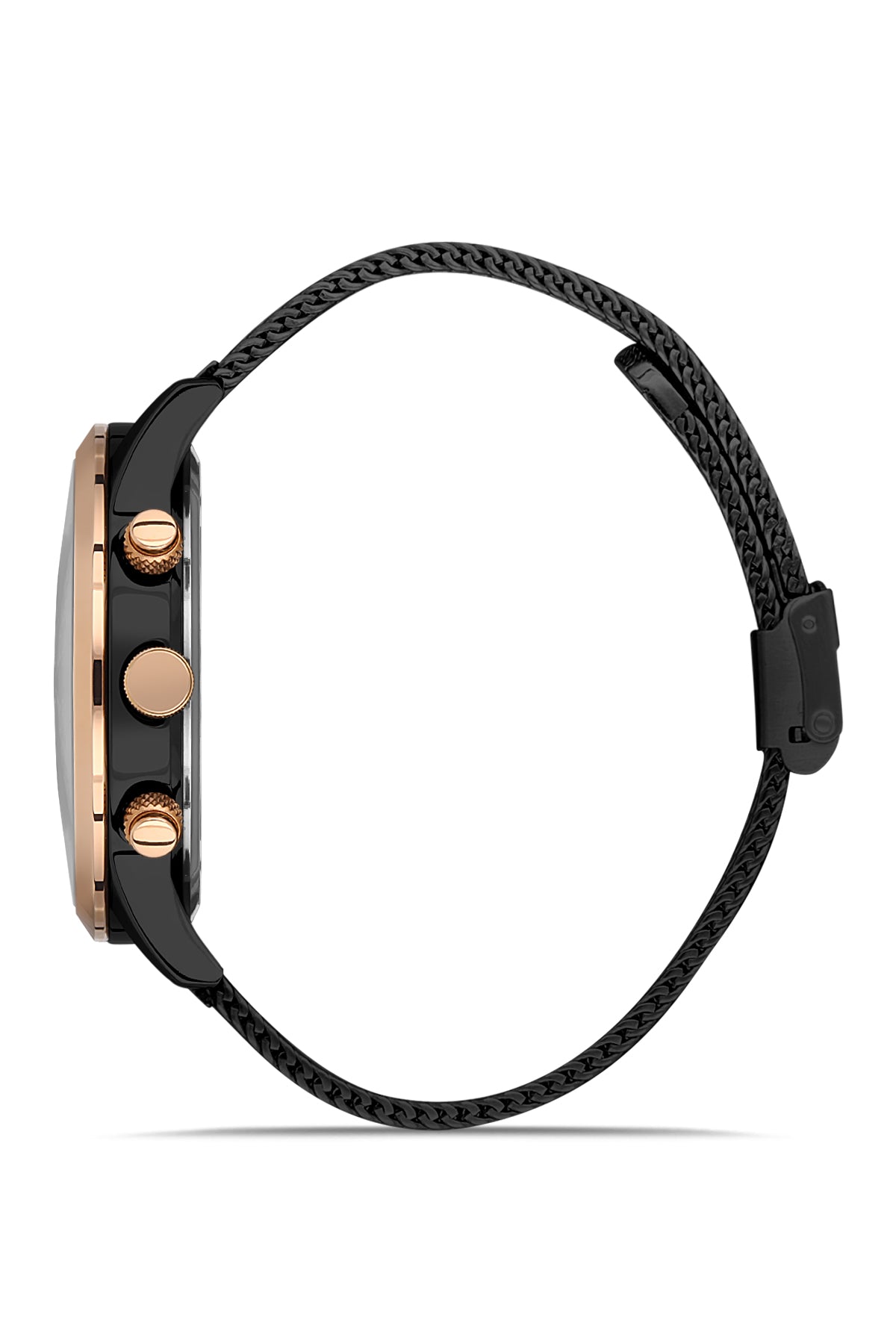 DAVID GUNER ROSE SİYAH KAPLAMALI SİYAH KADRANLI ERKEK KOL SAATİ - DG-8368GC-R2R