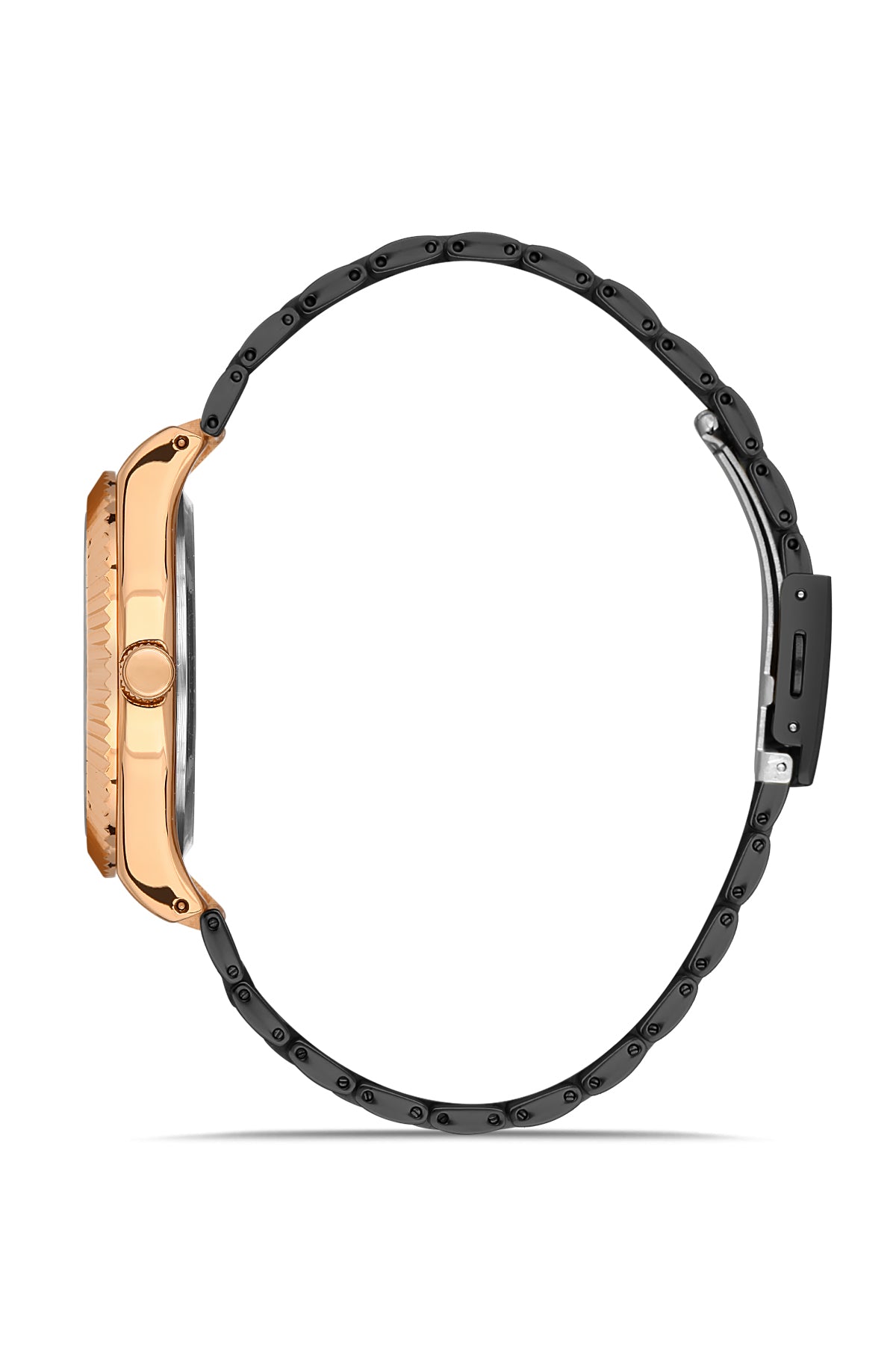 DAVID GUNER Rose Black Coated Men's Watch