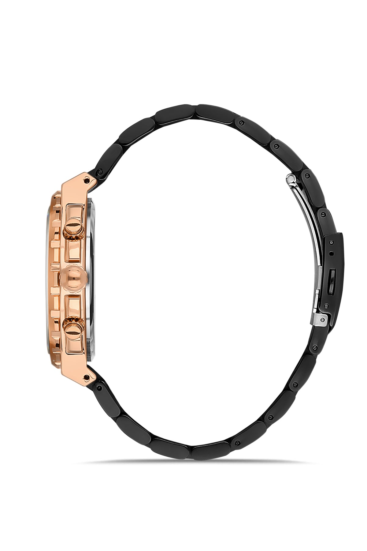 DAVID GUNER Rose siyah Kaplamalı Siyah Kadranlı Erkek Kol Saati - DG-8410GA-R2