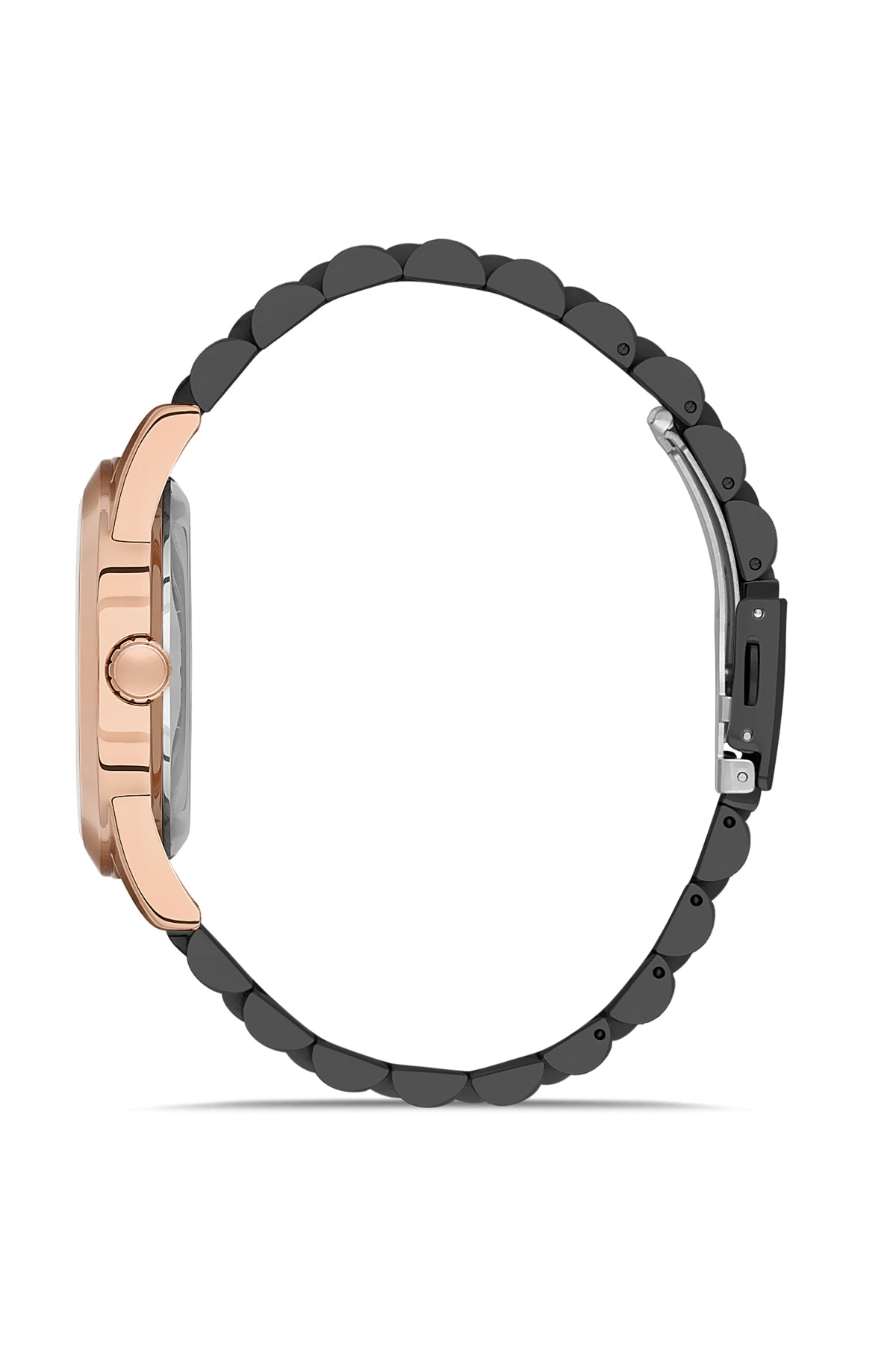 DAVID GUNER Rose siyah Kaplamalı Siyah Kadranlı Erkek Kol Saati - DG-8502GA-R2