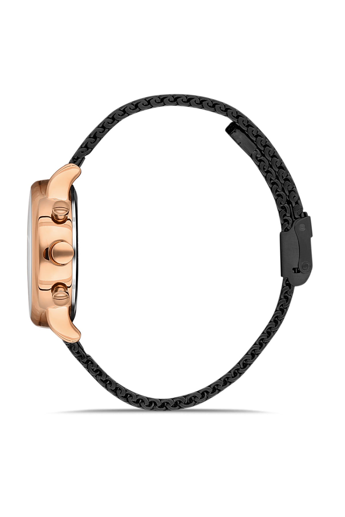 DAVID GUNER ROSE SİYAH KAPLAMALI SİYAH KADRANLI KADIN KOL SAATİ - DG-8322LC-R2