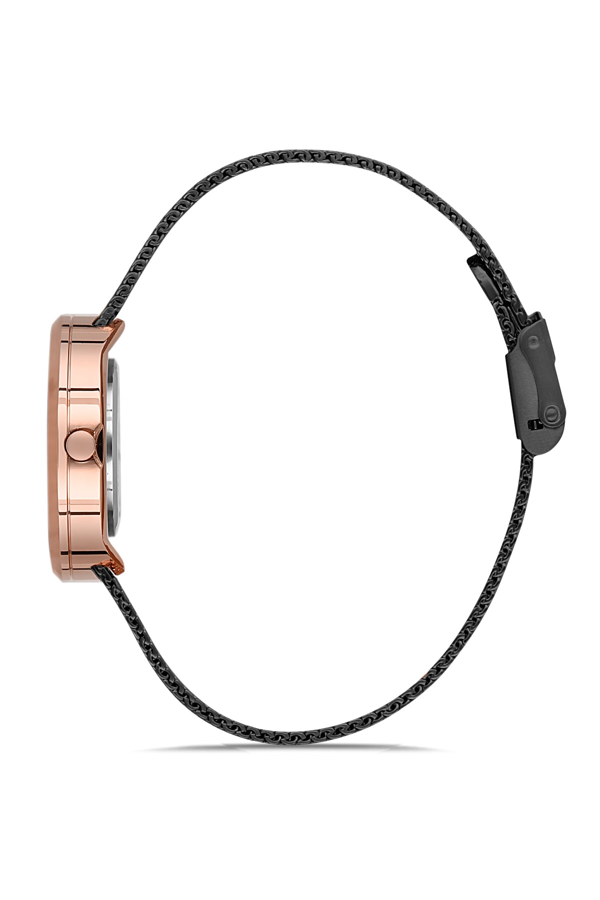 DAVID GUNER ROSE SİYAH KAPLAMALI SİYAH KADRANLI KADIN KOL SAATİ DG-8109LC-R2