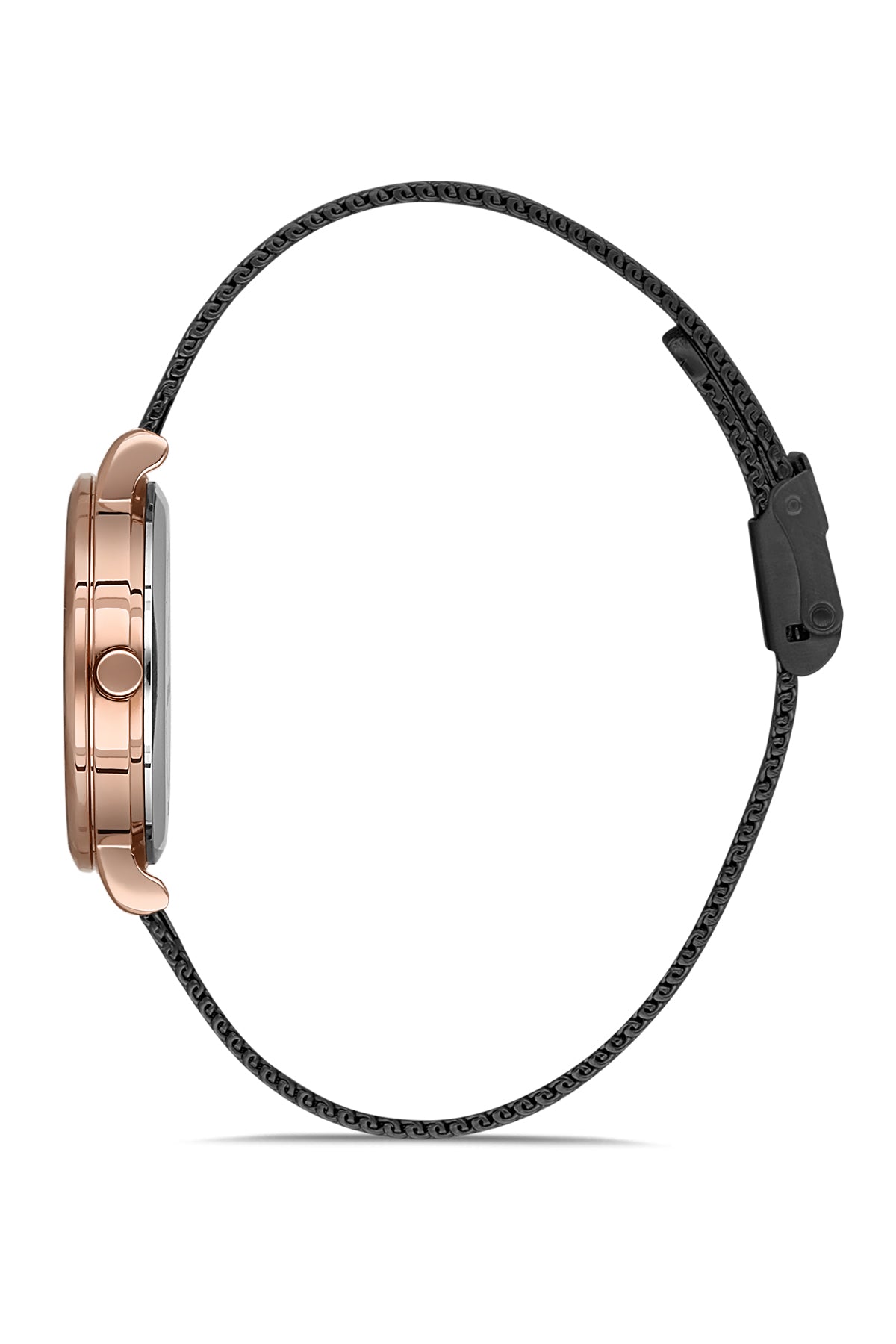 DAVID GUNER ROSE SİYAH KAPLAMALI SİYAH KADRANLI KADIN KOL SAATİ DG-8119LC-R2