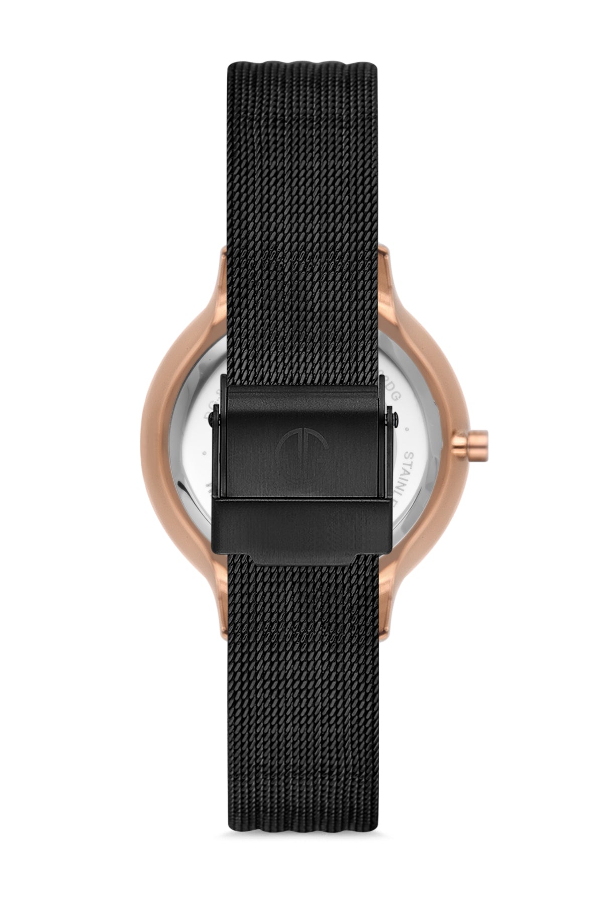 DAVID GUNER ROSE SİYAH KAPLAMALI SİYAH KADRANLI KADIN KOL SAATİ - DG-8120LC-R2