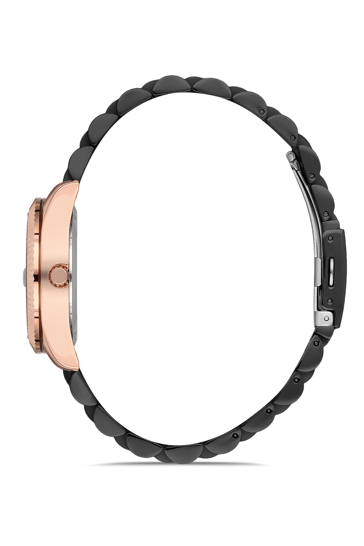 DAVID GUNER ROSE SİYAH KAPLAMALI SİYAH KADRANLI KADIN KOL SAATİ DG-8149LA-R2