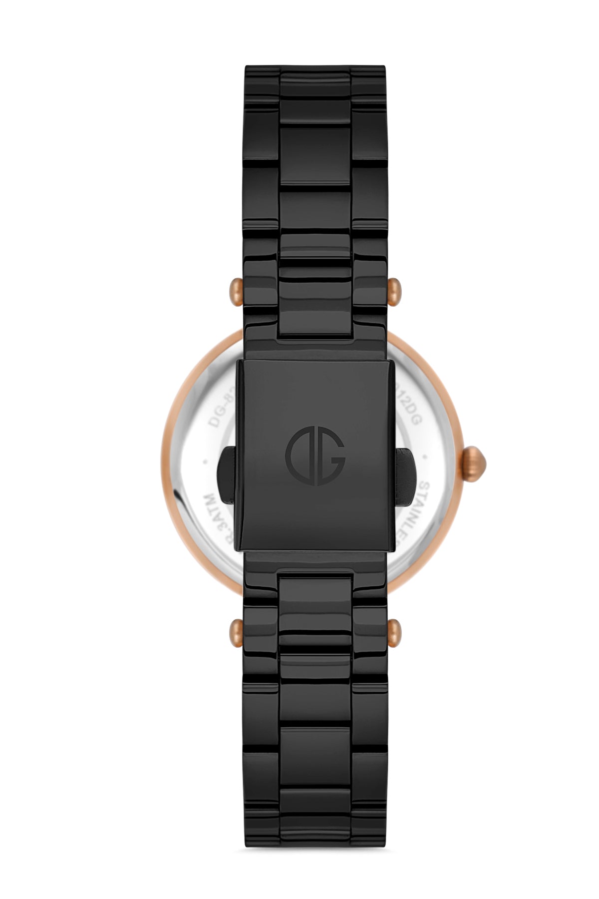 DAVID GUNER ROSE SİYAH KAPLAMALI SİYAH KADRANLI KADIN KOL SAATİ - DG-8176LA-R2