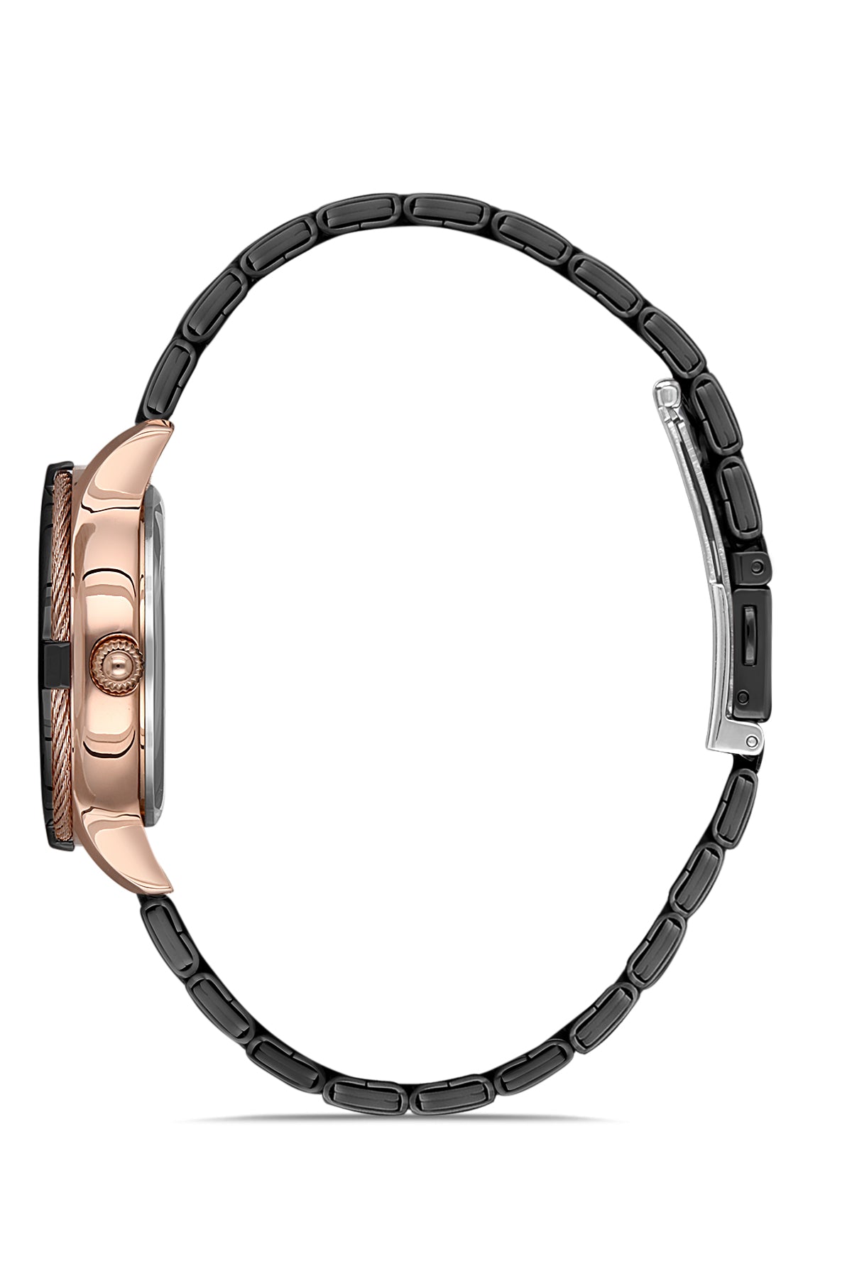 DAVID GUNER ROSE SİYAH KAPLAMALI SİYAH KADRANLI KADIN KOL SAATİ DG-8181LA-R2