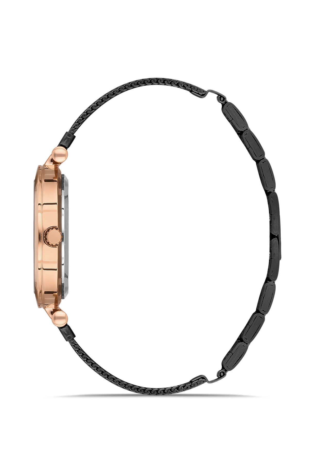 DAVID GUNER ROSE SİYAH KAPLAMALI SİYAH KADRANLI KADIN KOL SAATİ DG-8241LC-R2