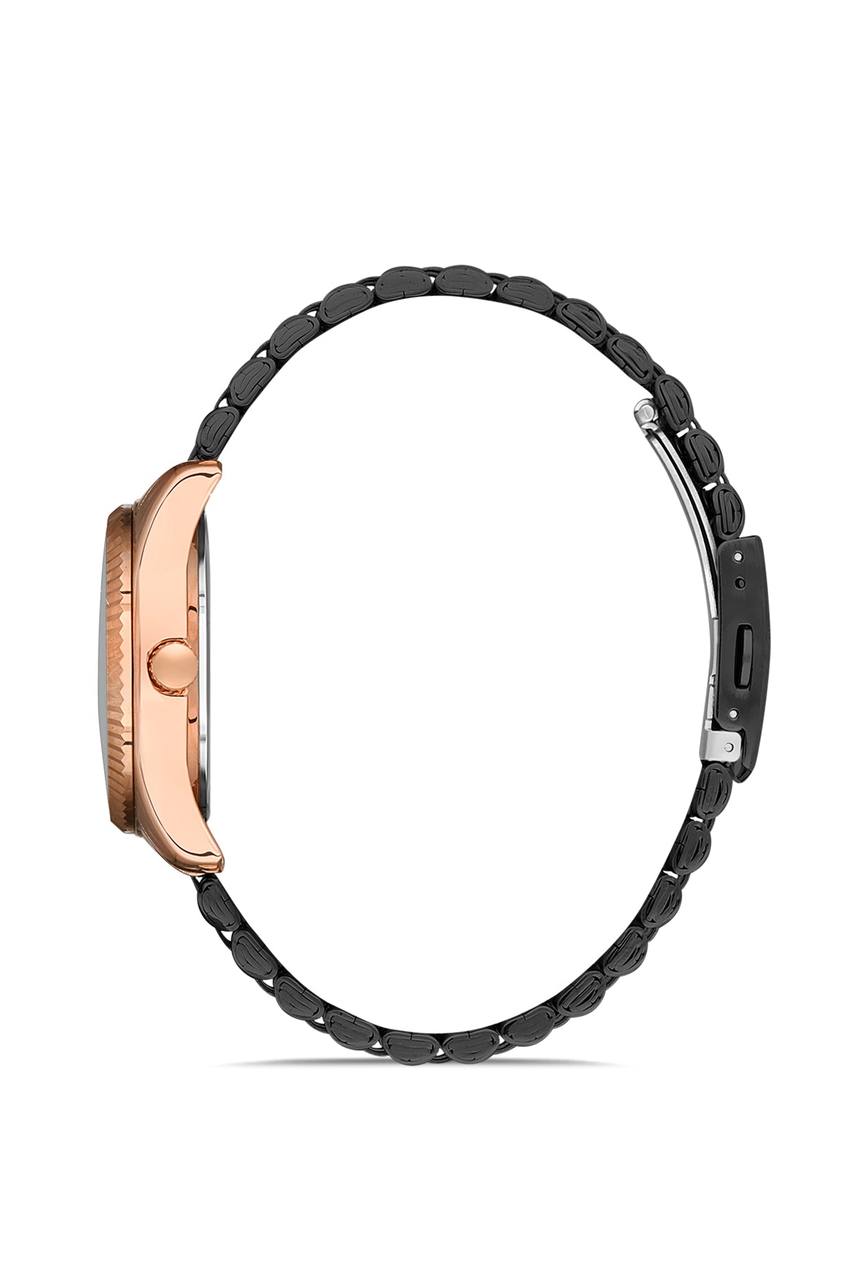 DAVID GUNER Siyah Kadranlı Rose Siyah Kaplamalı Kadın Kol Saati - DG-8314LA-R2