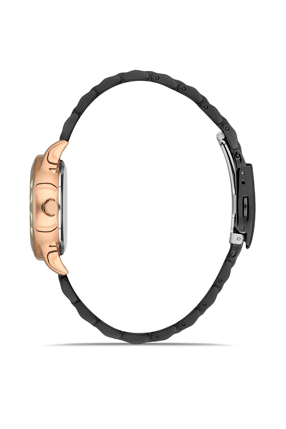 DAVID GUNER ROSE SİYAH KAPLAMALI SİYAH KADRANLI KADIN KOL SAATİ DG-8373LA-R2