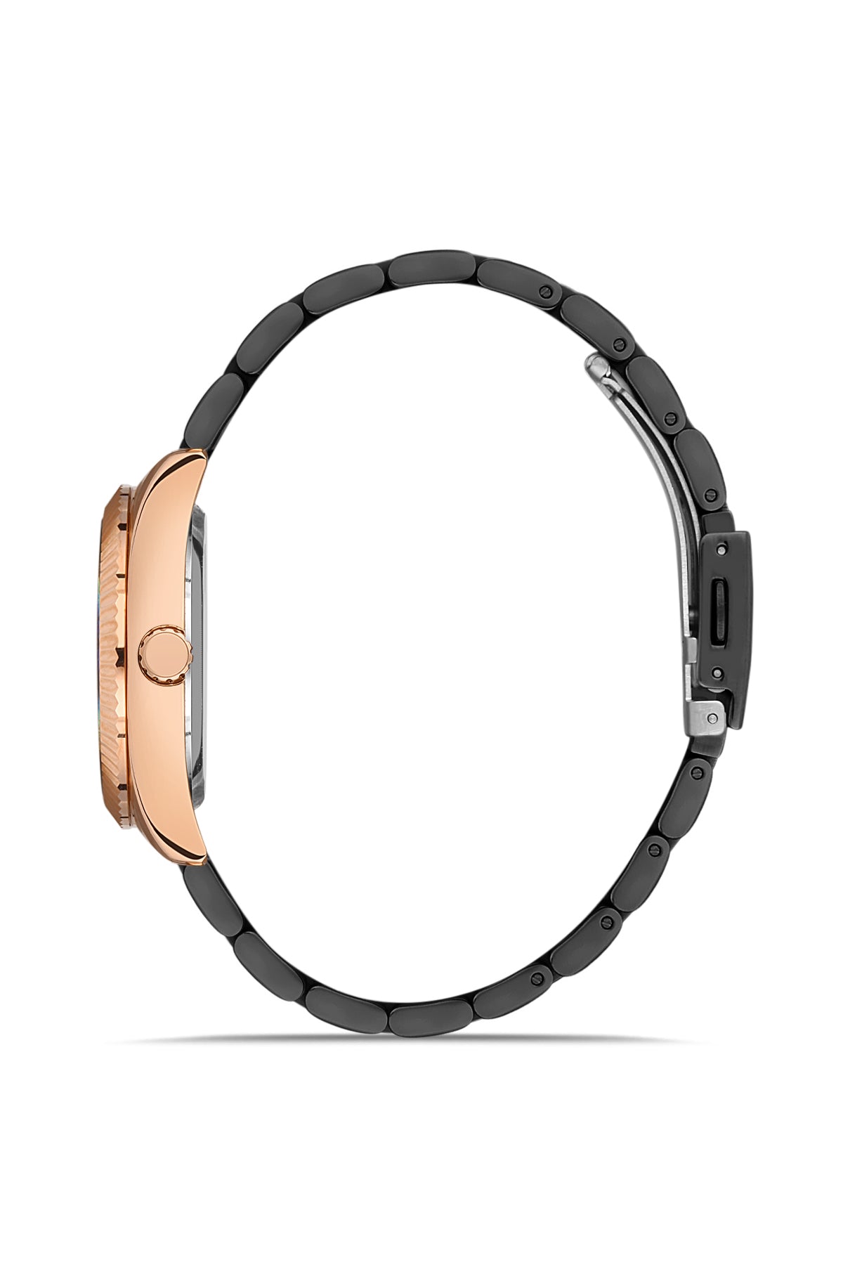 DAVID GUNER ROSE SİYAH KAPLAMALI SİYAH KADRANLI KADIN KOL SAATİ DG-8385LA-R2