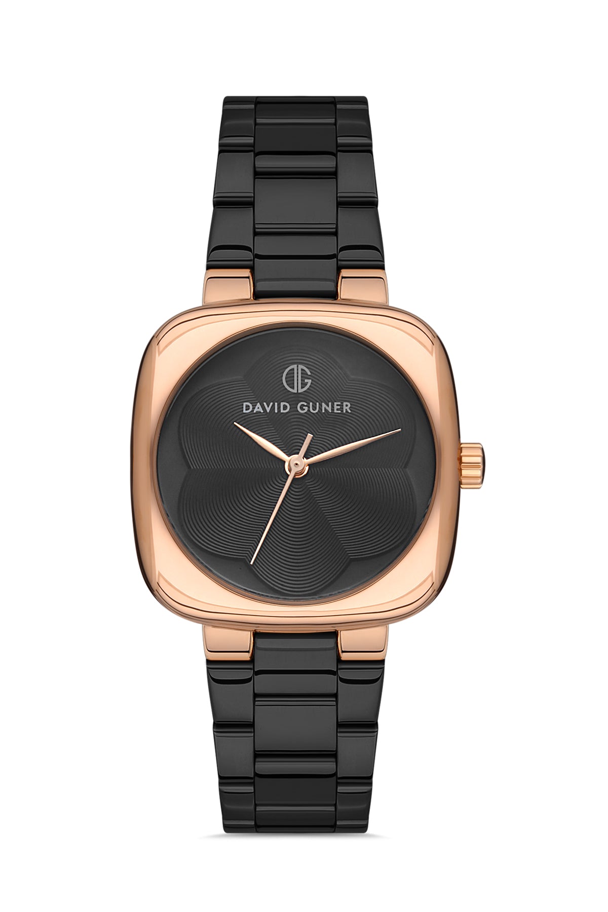 DAVID GUNER ROSE SİYAH KAPLAMALI SİYAH KADRANLI KADIN KOL SAATİ DG-8398LA-R2