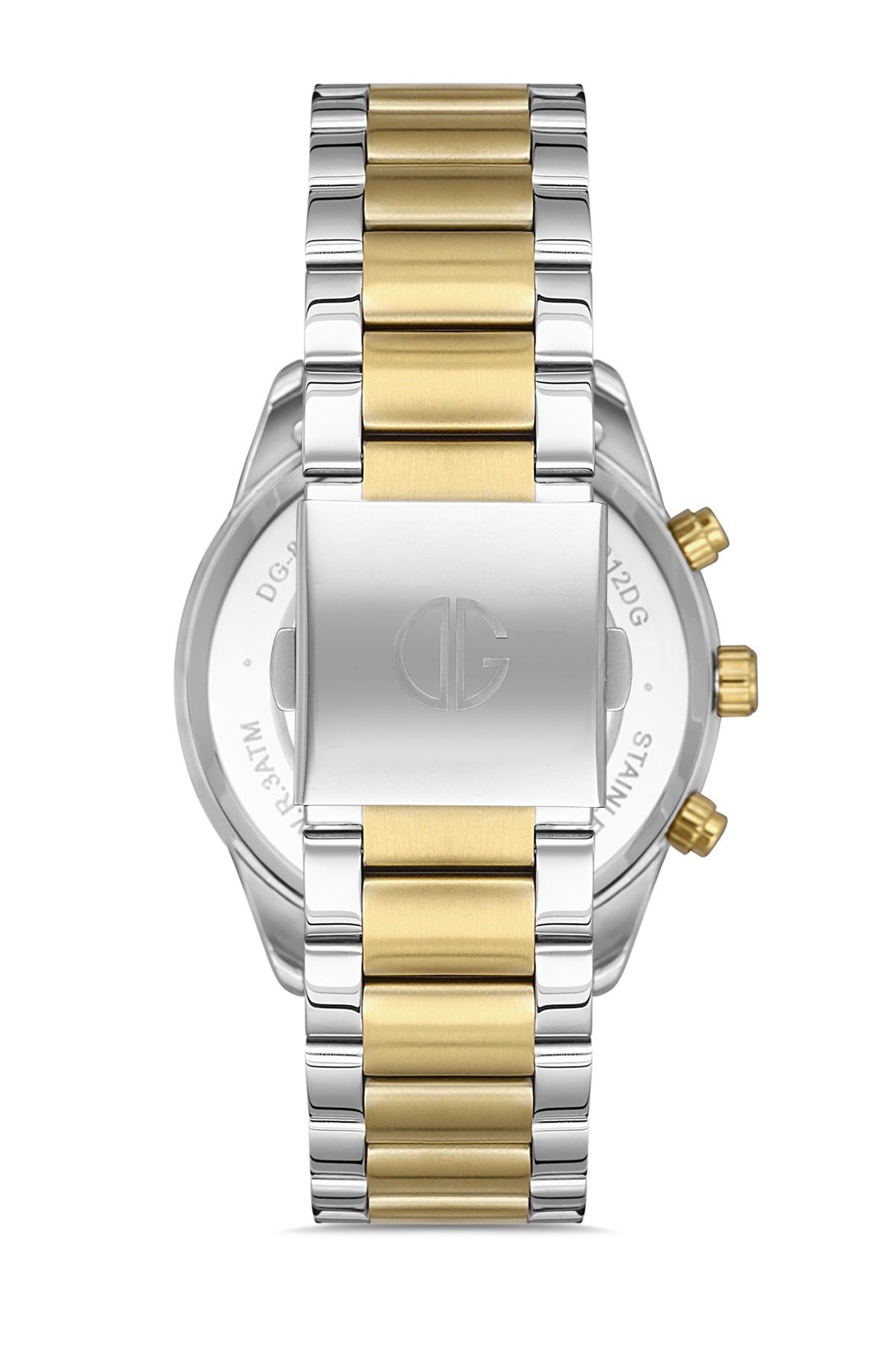 DAVID GUNER Sarı Beyaz Kaplamalı Erkek Kol Saati - DG-8325GA-D1