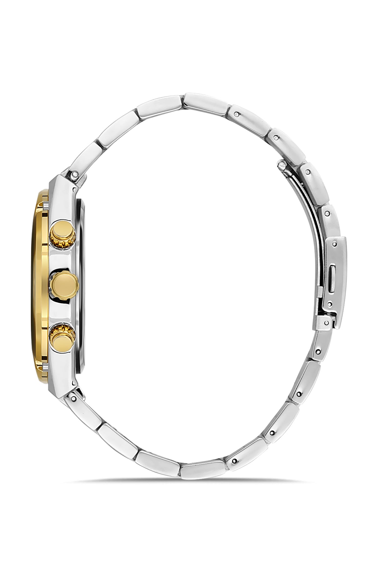 DAVID GUNER SARI BEYAZ KAPLAMALI BEYAZ KADRANLI ERKEK KOL SAATİ DG-8360GA-D1