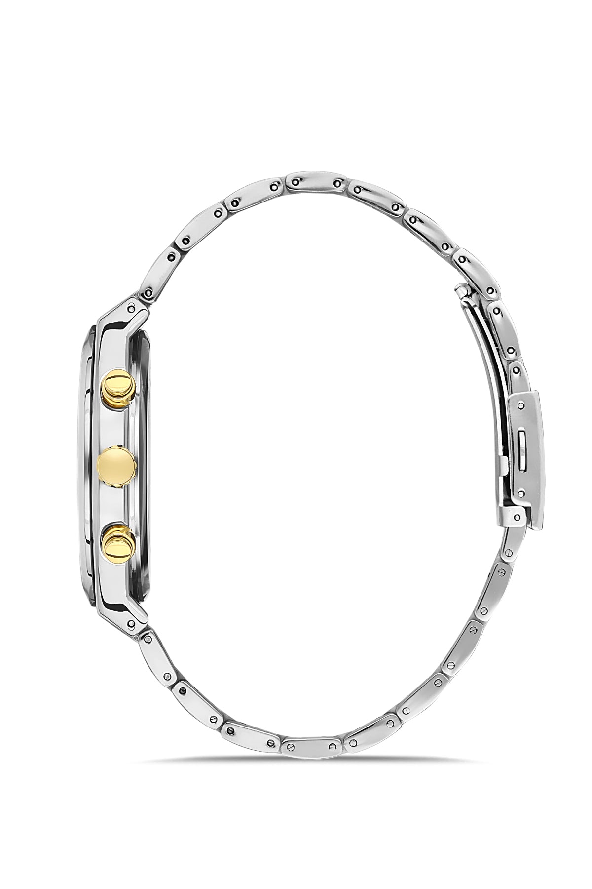 DAVID GUNER SARI BEYAZ KAPLAMALI BEYAZ KADRANLI ERKEK KOL SAATİ DG-8387GA-D1