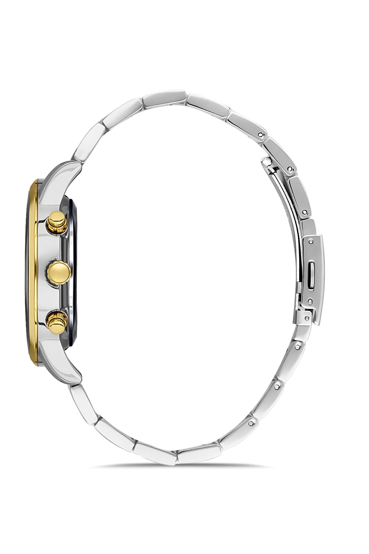 DAVID GUNER SARI BEYAZ KAPLAMALI BEYAZ KADRANLI ERKEK KOL SAATİ DG-8392GA-D1