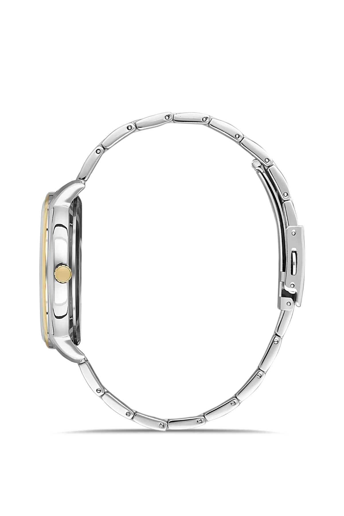 DAVID GUNER SARI BEYAZ KAPLAMALI BEYAZ KADRANLI ERKEK KOL SAATİ DG-8399GA-D1