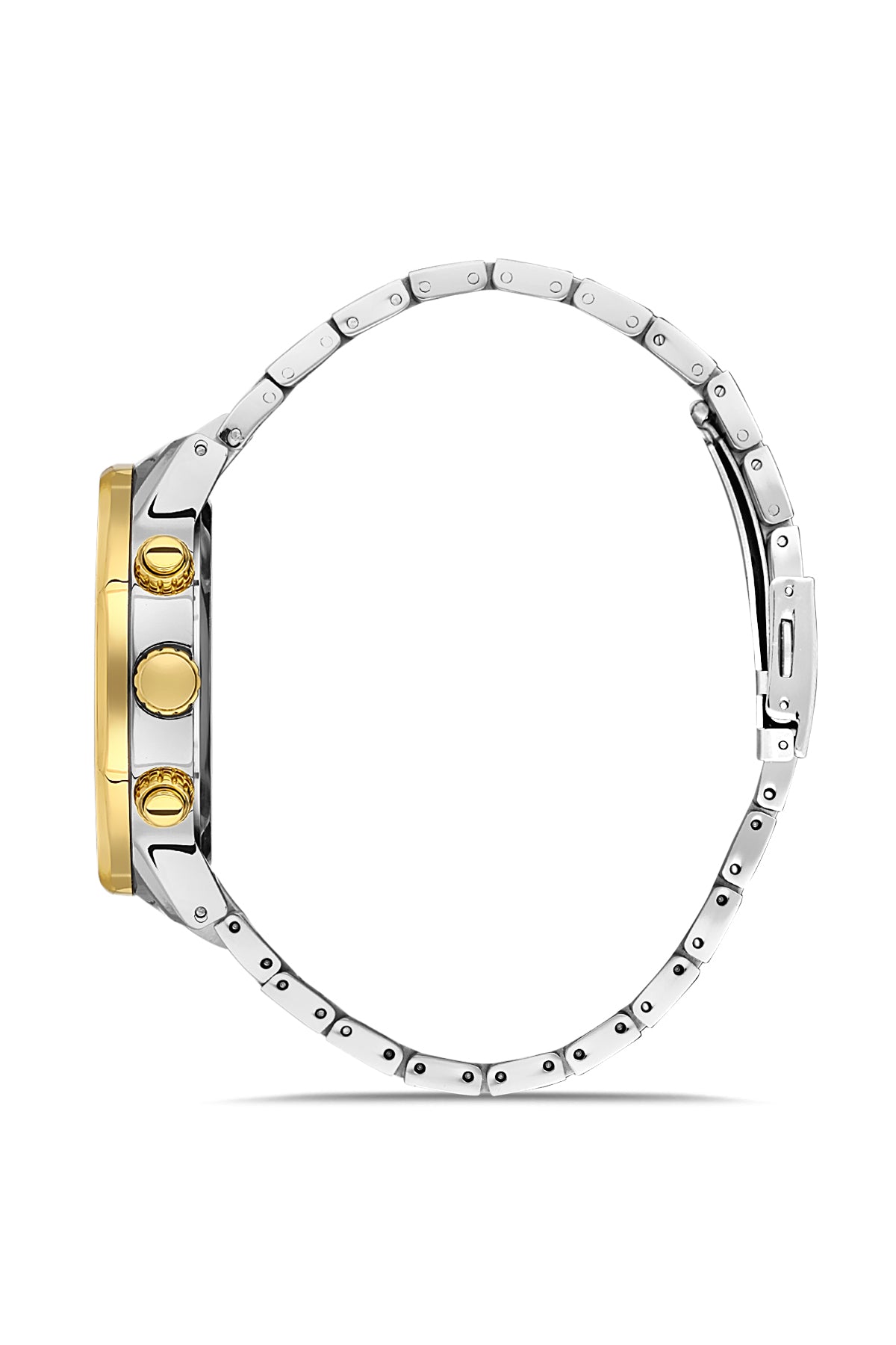 DAVID GUNER SARI BEYAZ KAPLAMALI BEYAZ KADRANLI ERKEK KOL SAATİ DG-8403GA-D1